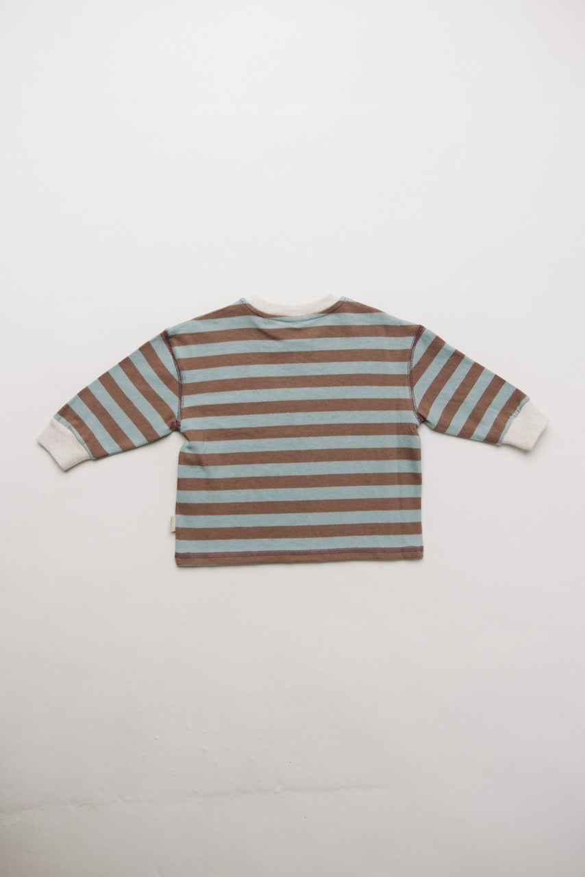 Rue Puddle Stripe Long Sleeve Tee  Organic Cotton