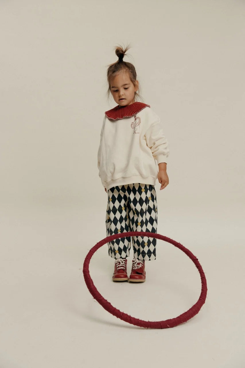 Rex Harlequin Spot Trouser Organic Cotton