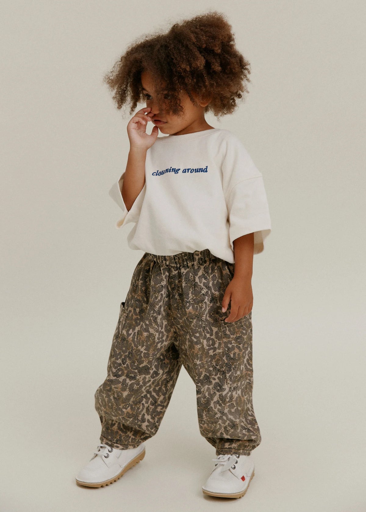 Emerson Leopard Trouser Organic Cotton