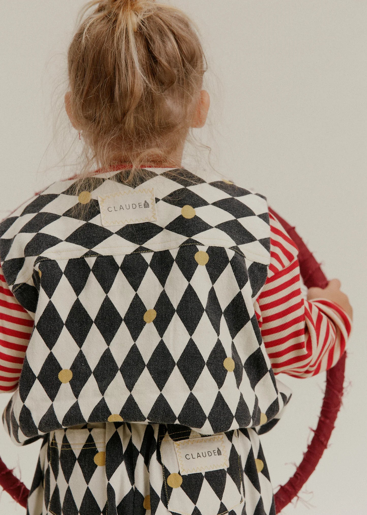 Rumi Harlequin Spot Gilet Organic Cotton