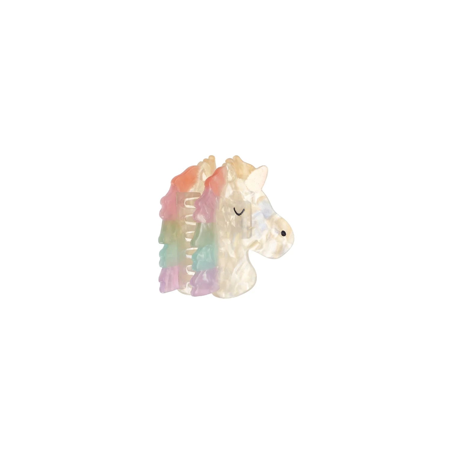 Rainbow Unicorn Claw Hair Clip