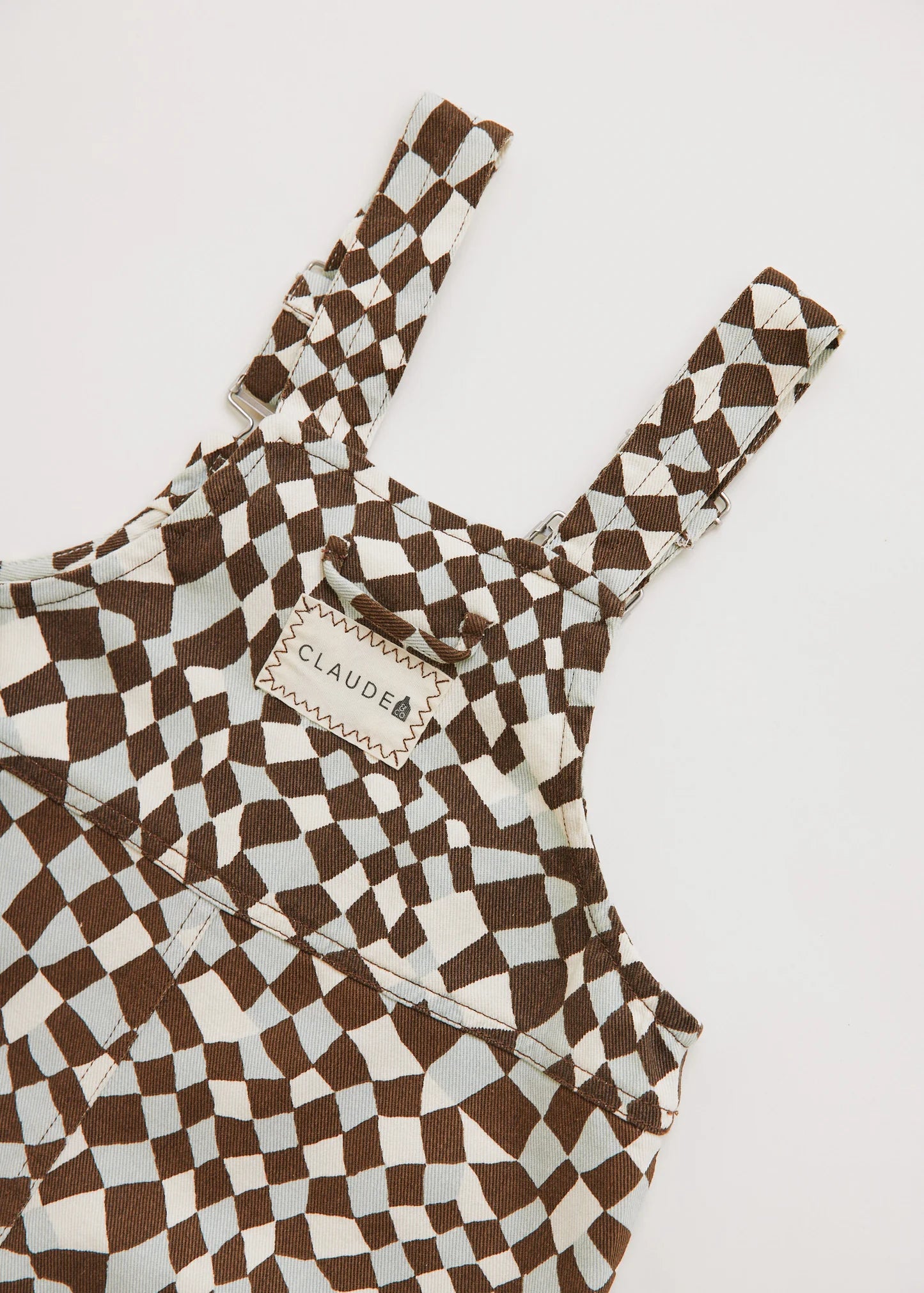 Blythe Warped Checkerboard Dungaree Organic Cotton