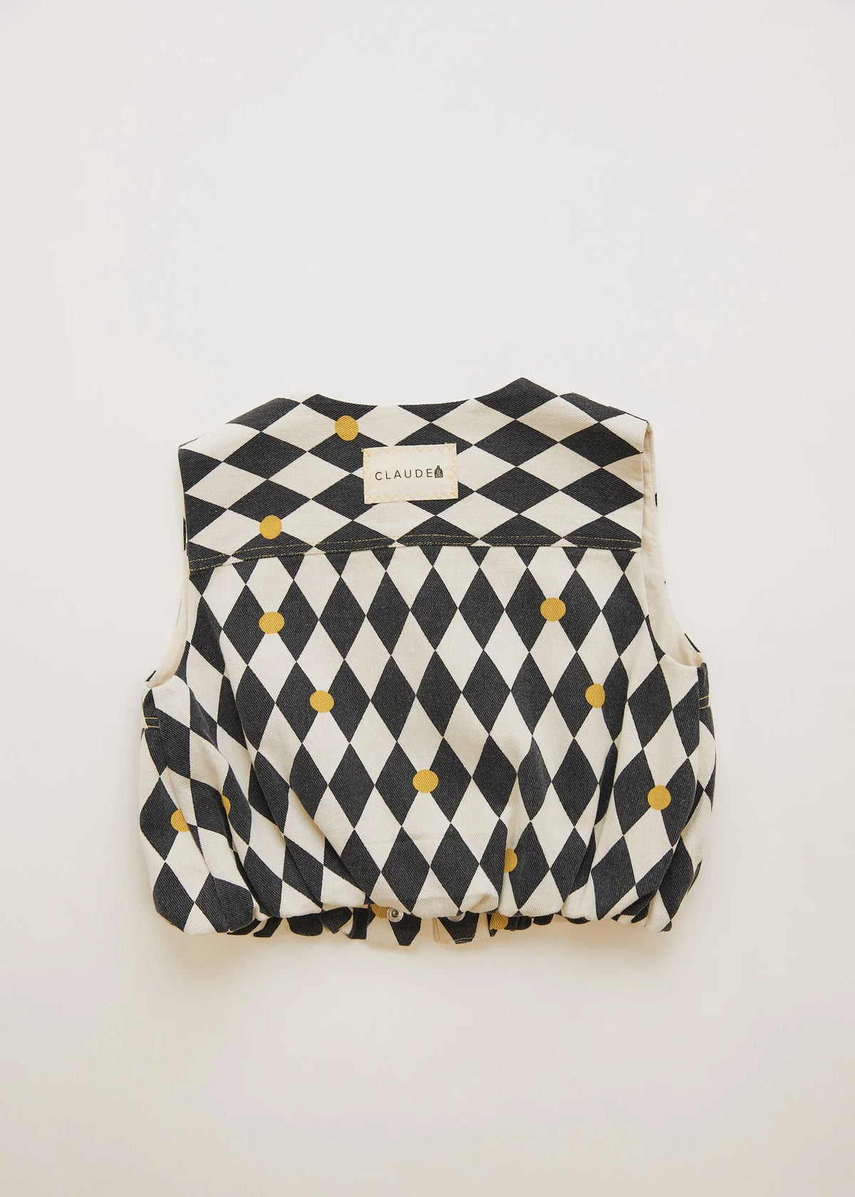 Rumi Harlequin Spot Gilet Organic Cotton