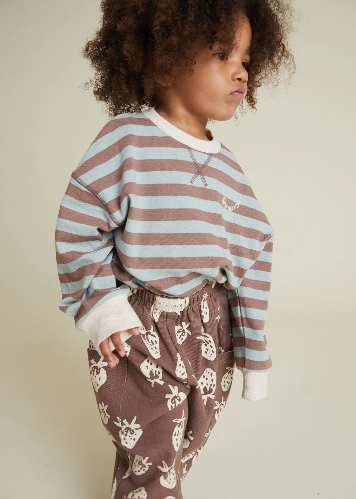 Rue Puddle Stripe Long Sleeve Tee  Organic Cotton