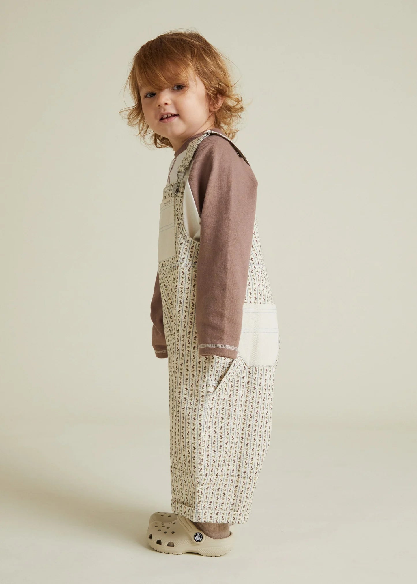 Blythe Radish Stripe Dungaree Organic Cotton