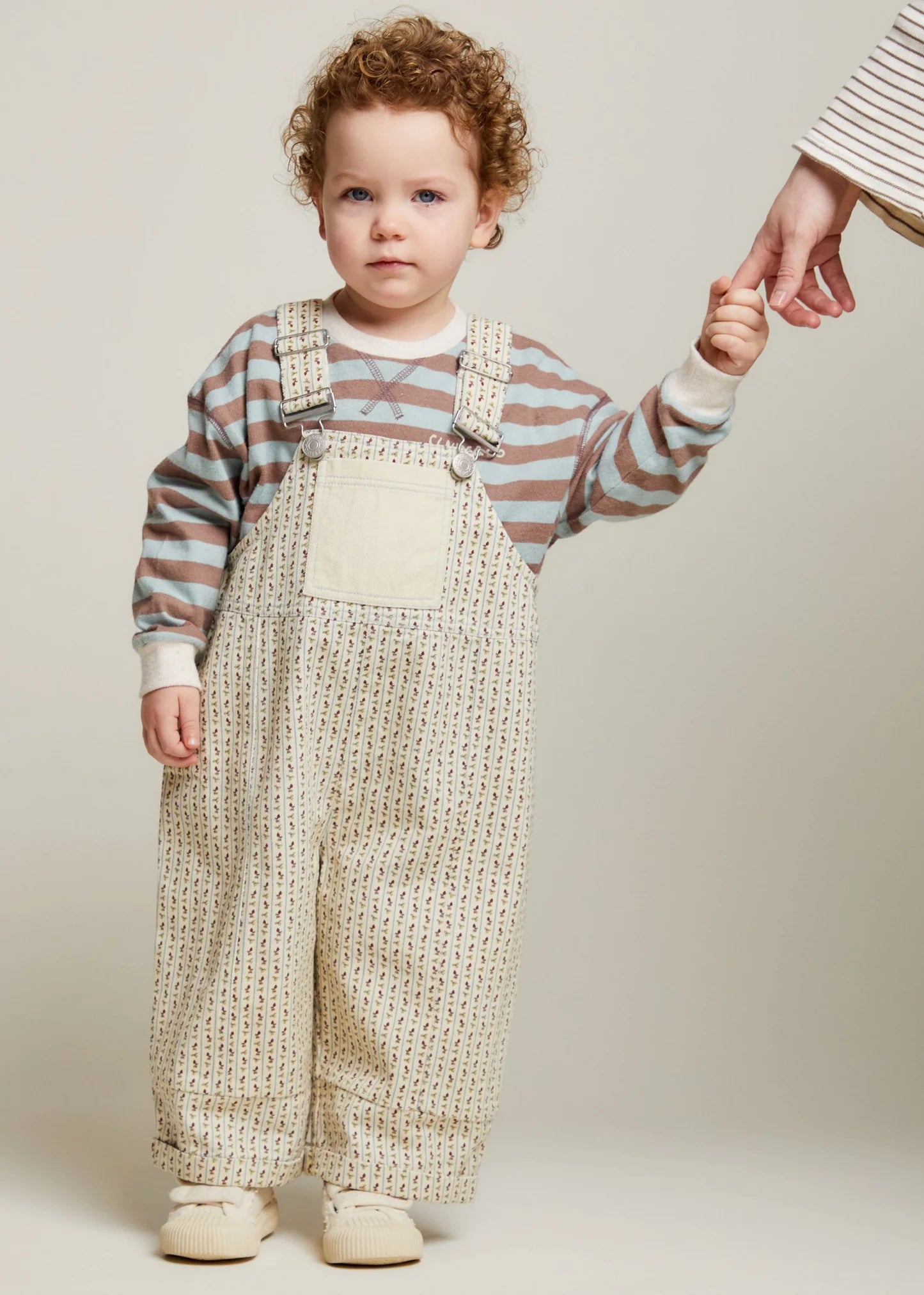 Blythe Radish Stripe Dungaree Organic Cotton