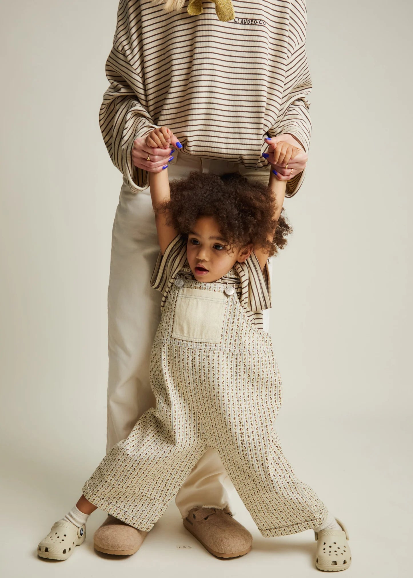 Blythe Radish Stripe Dungaree Organic Cotton