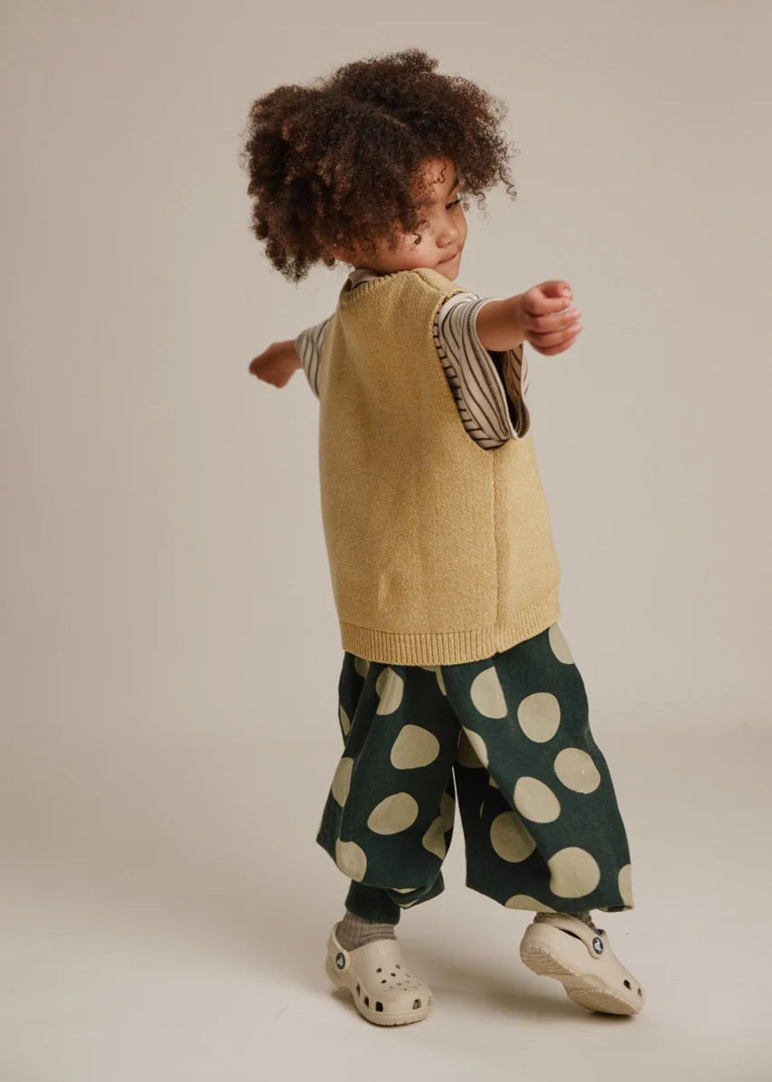 Emerson Kale Polka Balloon Trouser Organic Cotton