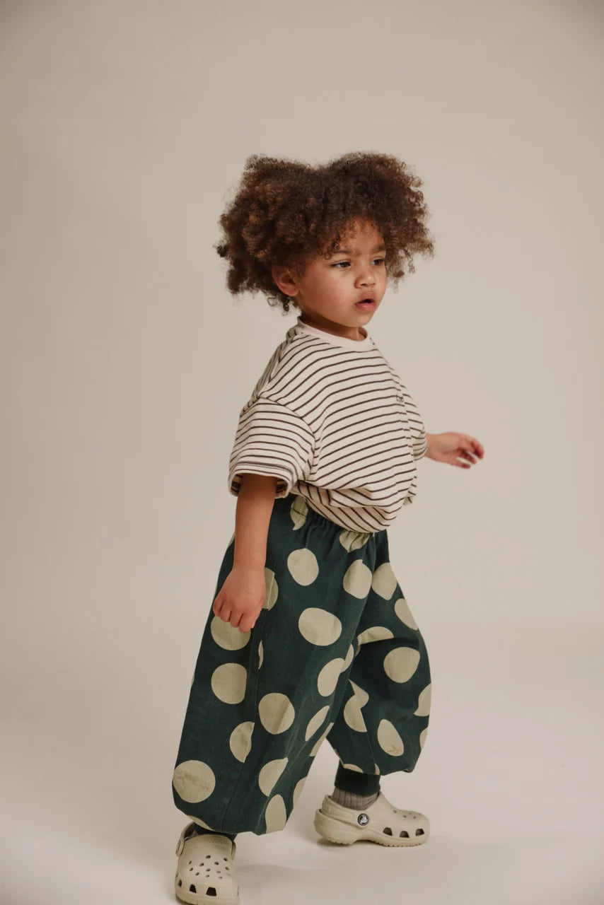 Emerson Kale Polka Balloon Trouser Organic Cotton