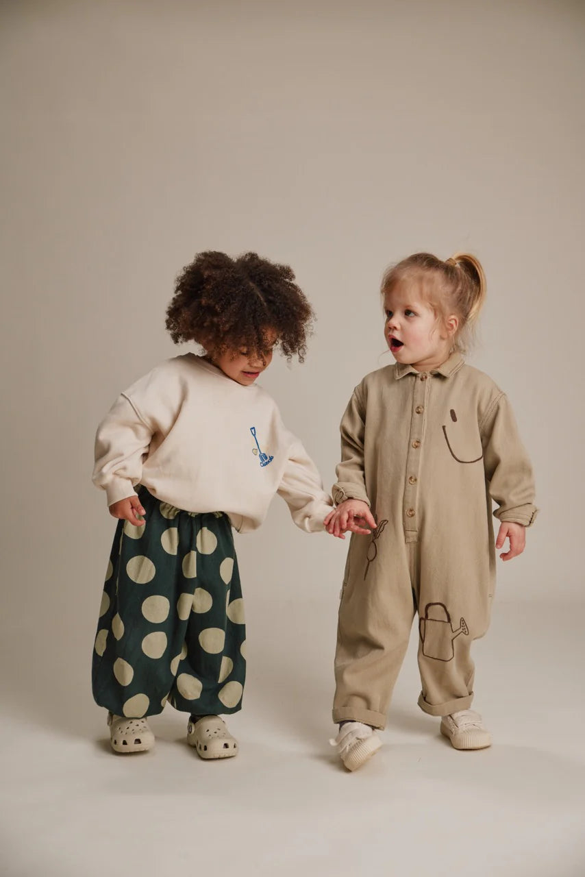 Emerson Kale Polka Balloon Trouser Organic Cotton