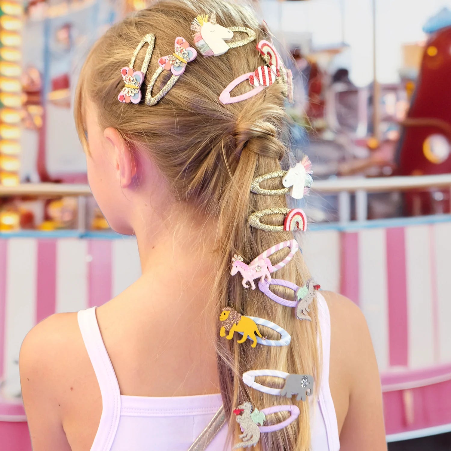 Rainbow Unicorn Hair Clips