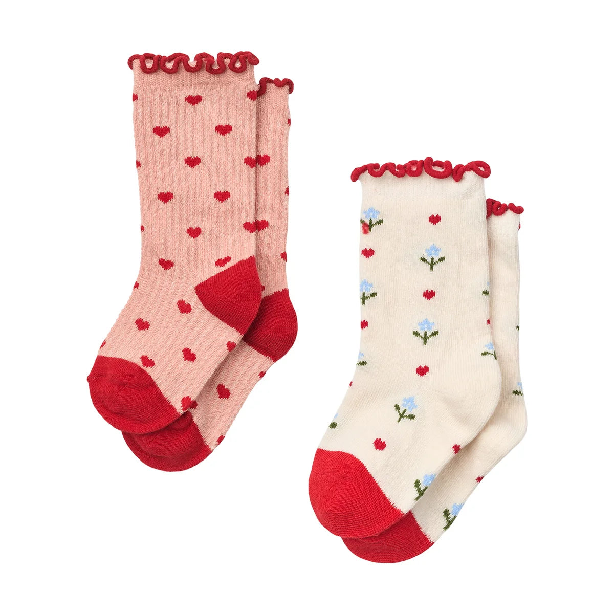 Flöss Vigga Socks 2 pack Hearts