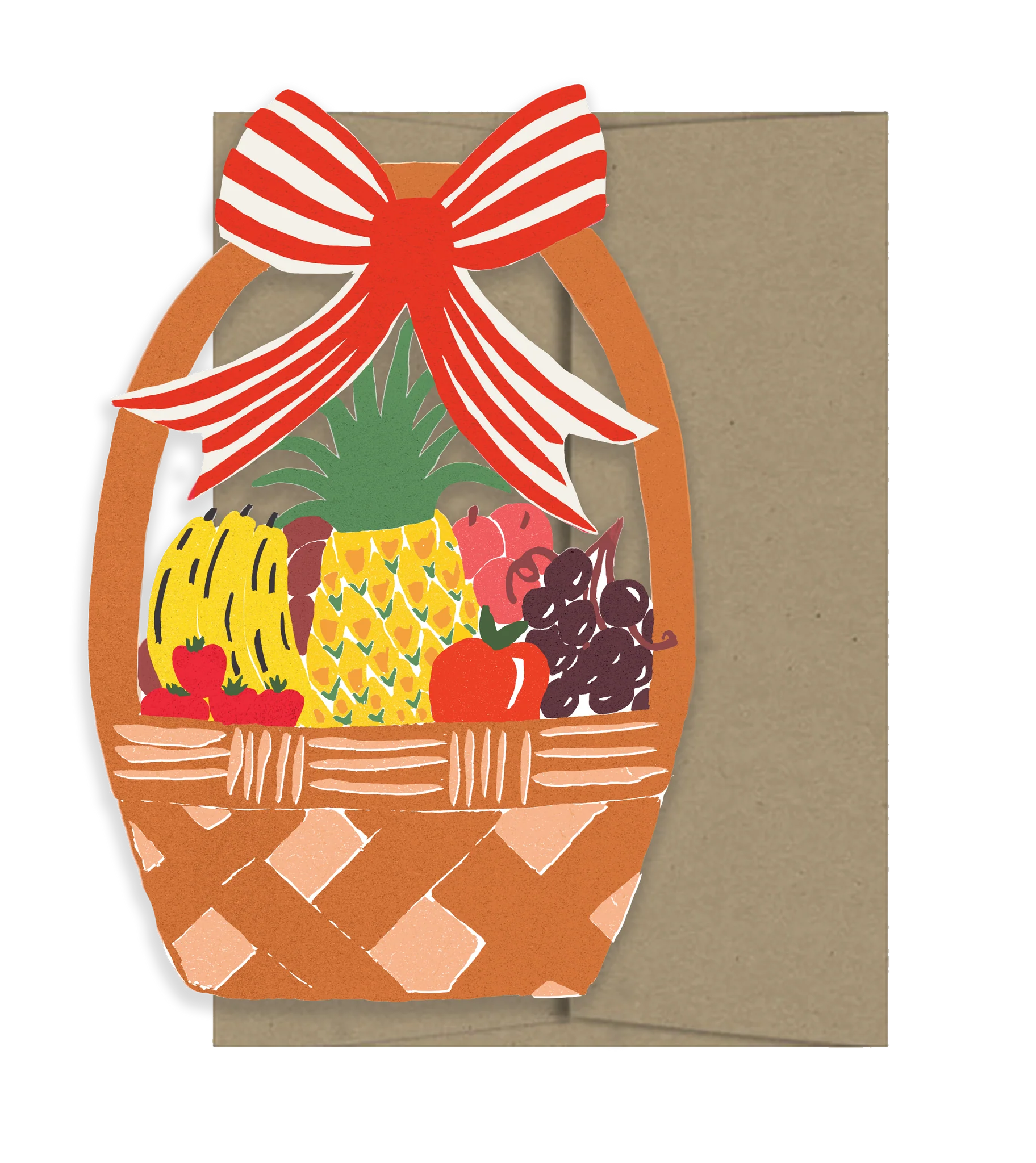 Fruit Basket Die Cut Card