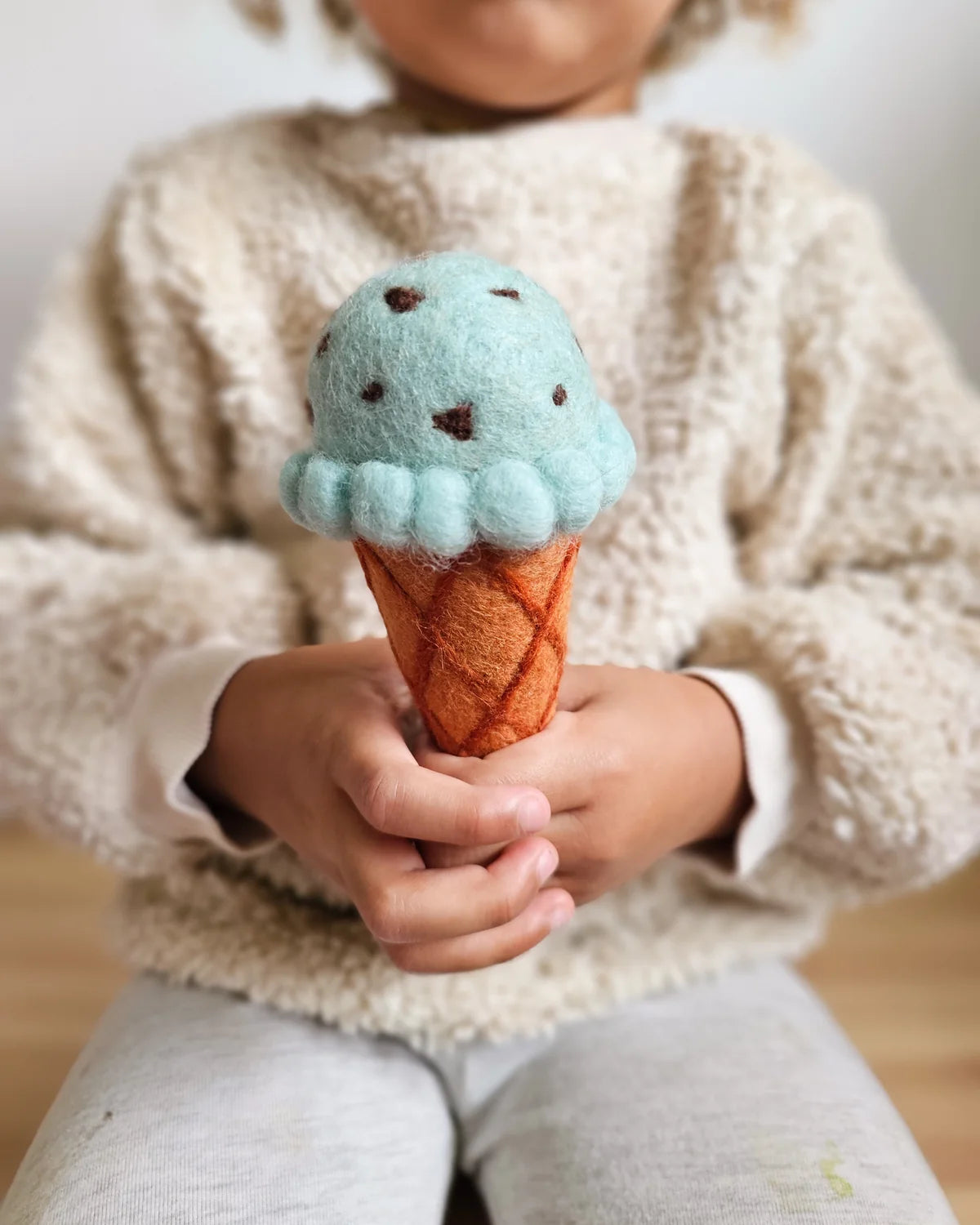Play Food Mint Chocolate Chip Ice Cream