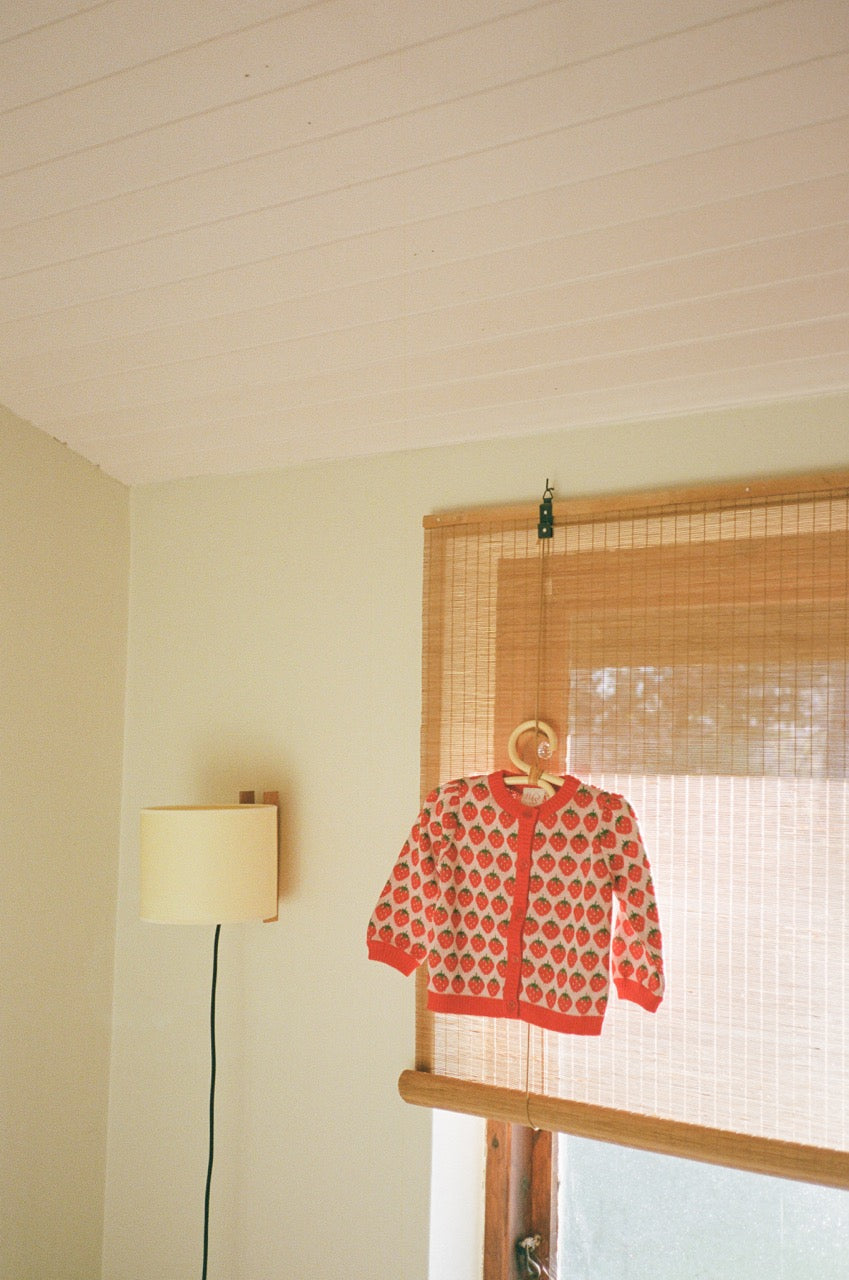 Line Cardigan Blossom Pink Berry Cotton