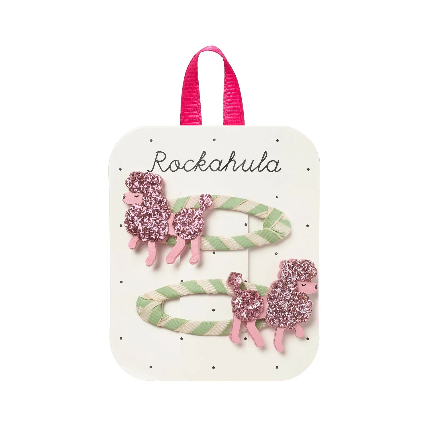 Pretty in Pink Poodle Hair Clips