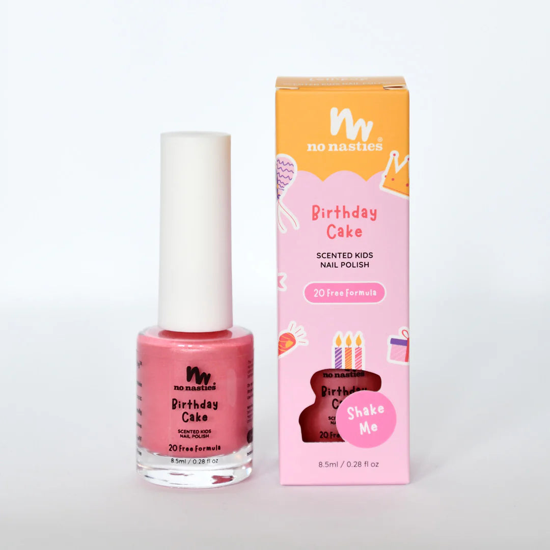 Water Based Scented Scratch Off Kids Nail Polish, Birthday Cake