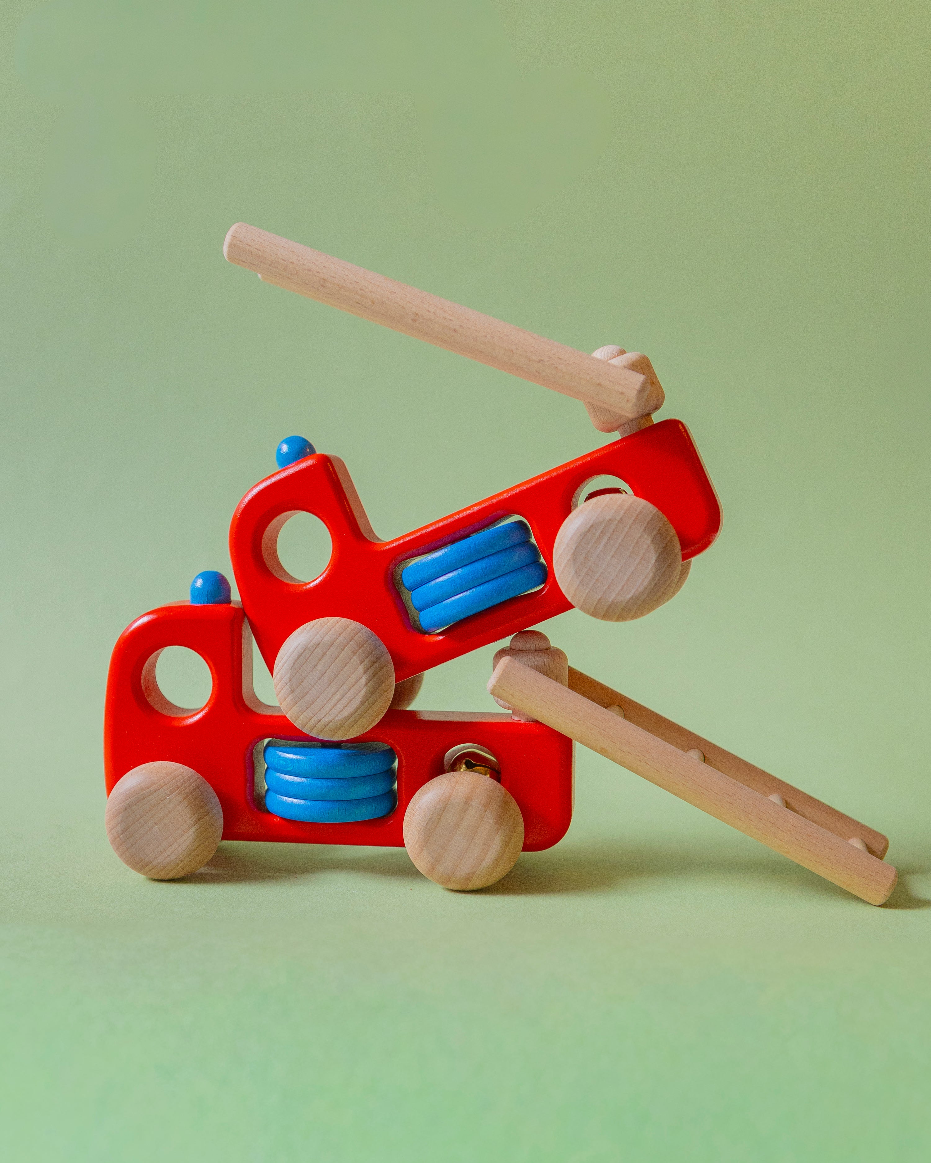 Wooden Fire Truck with Bell