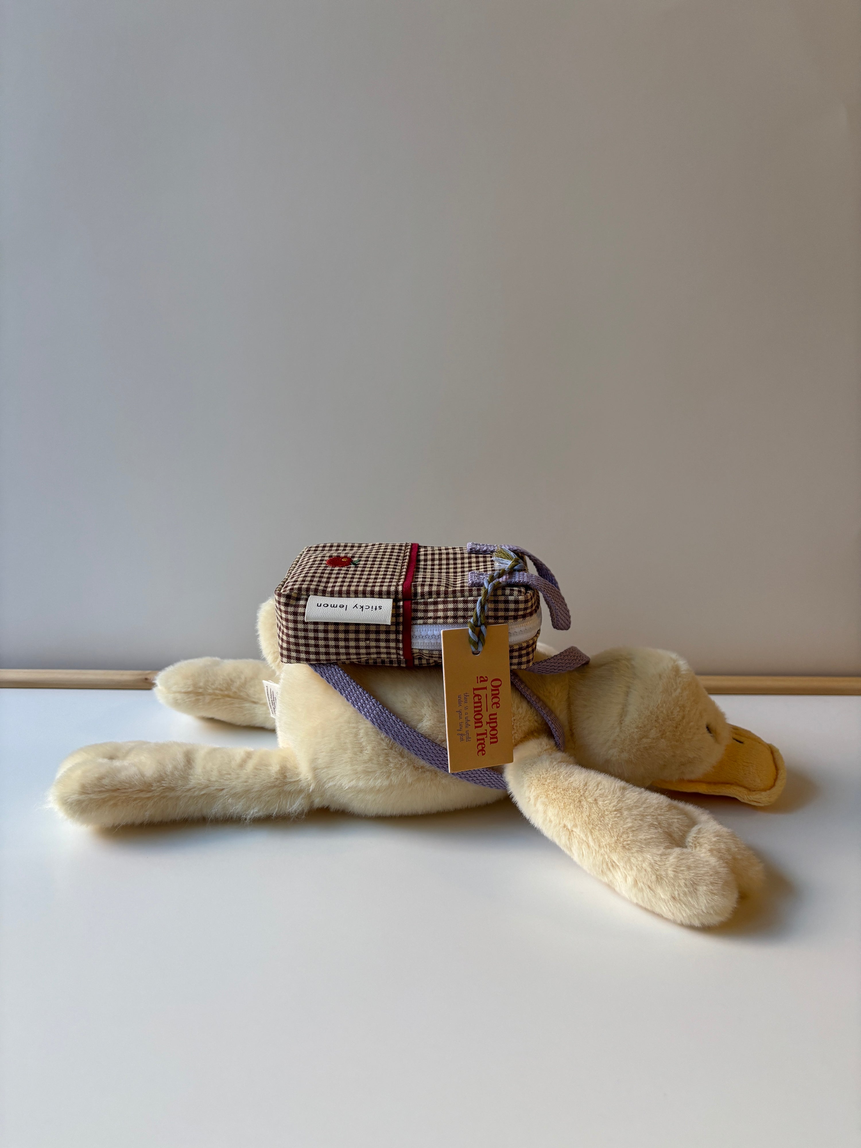 Backpack Mini for Doll/ Plush Gingham Tree + Phloem