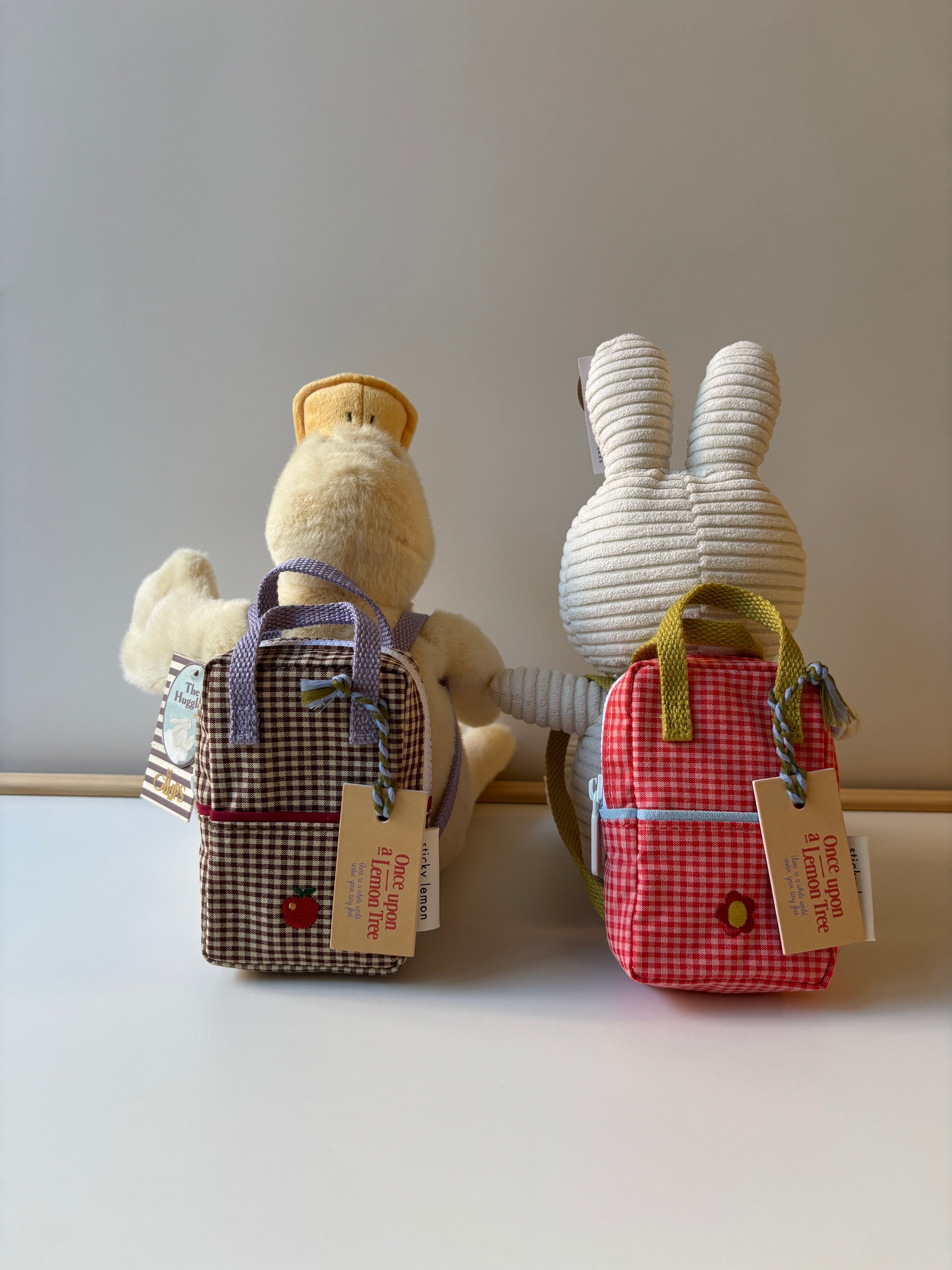 doll backpack mini Backpack Mini for Doll/ Plush Gingham Flower + Rose – Lightbulb Lighthouse