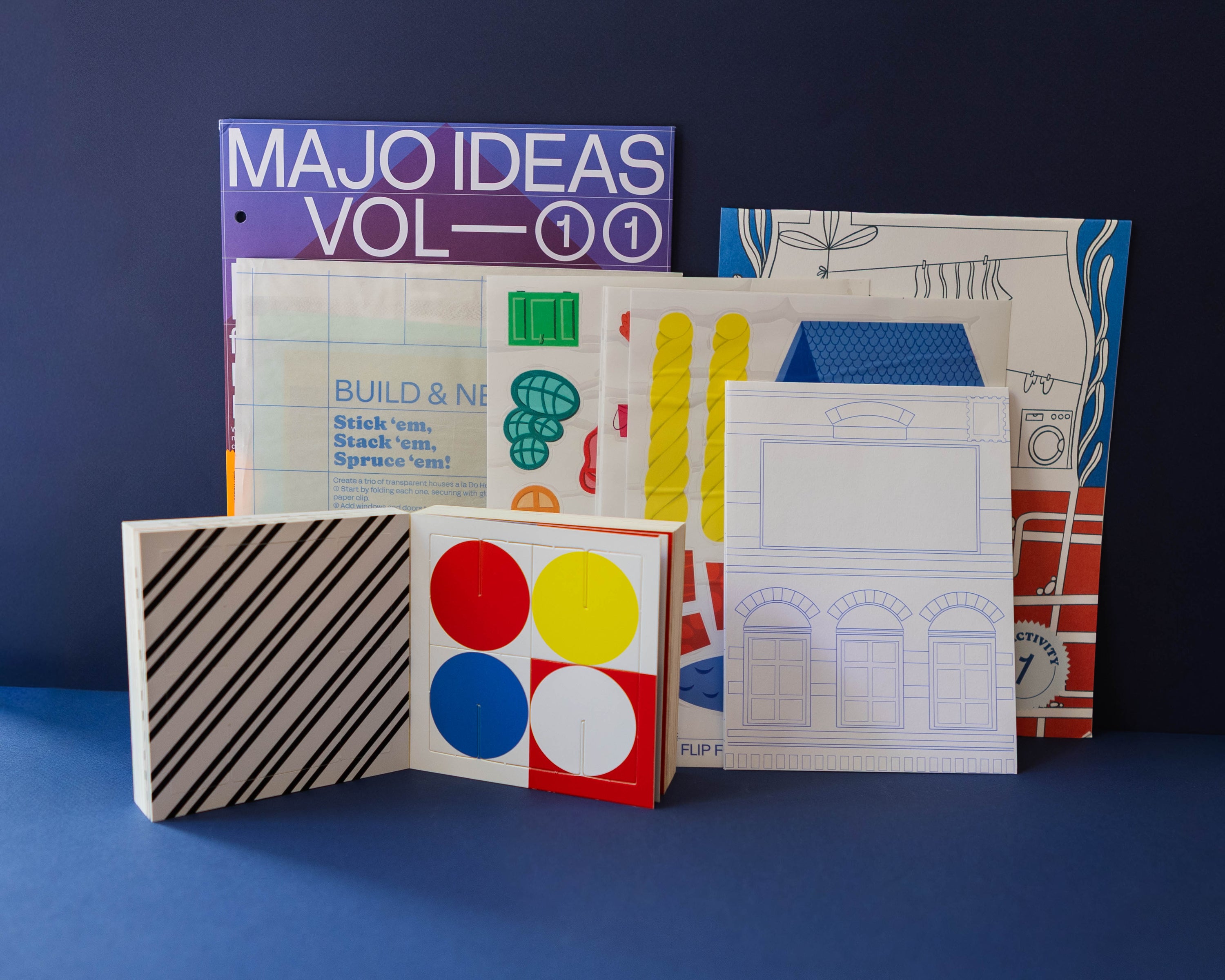 Majo Ideas Home Sticker Based Art Pack Vol ①① + ArchiTek Architecture Building Kit