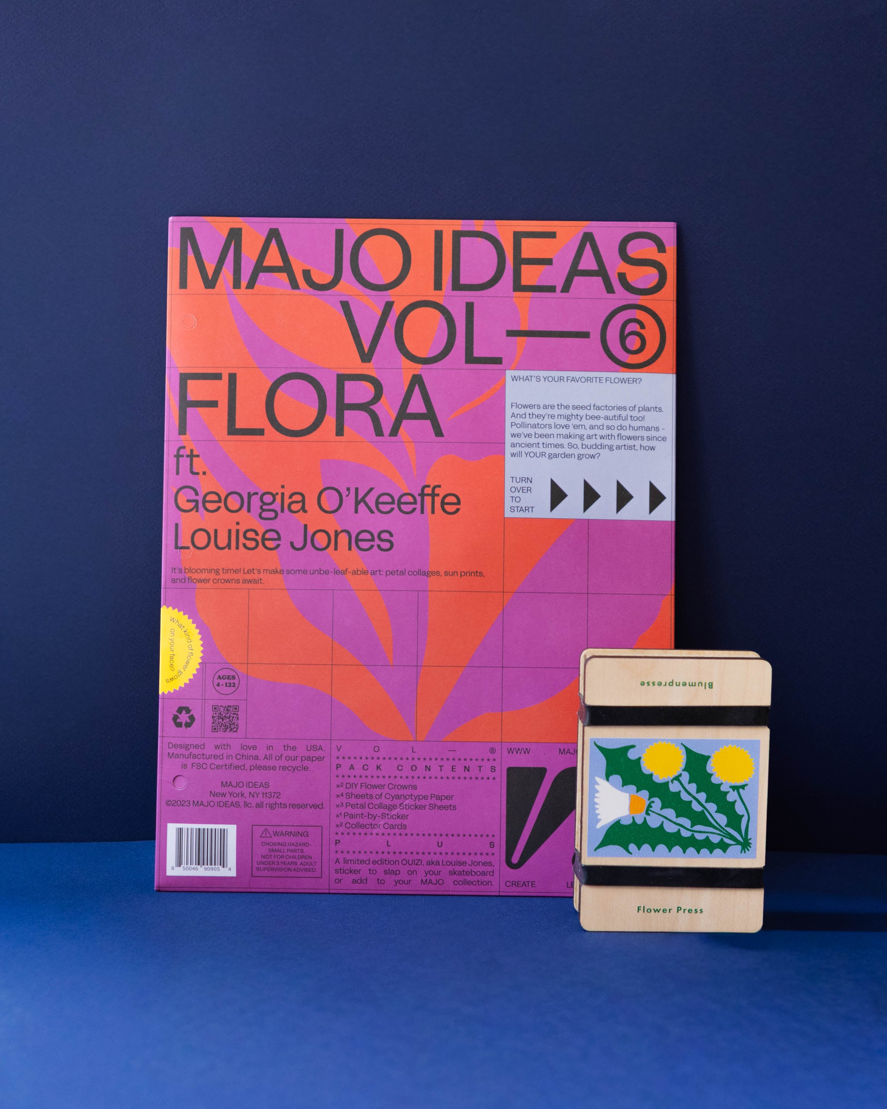 Majo Ideas Flora Sticker Based Art Pack Vol ⑥ + Flower Press Dandelion