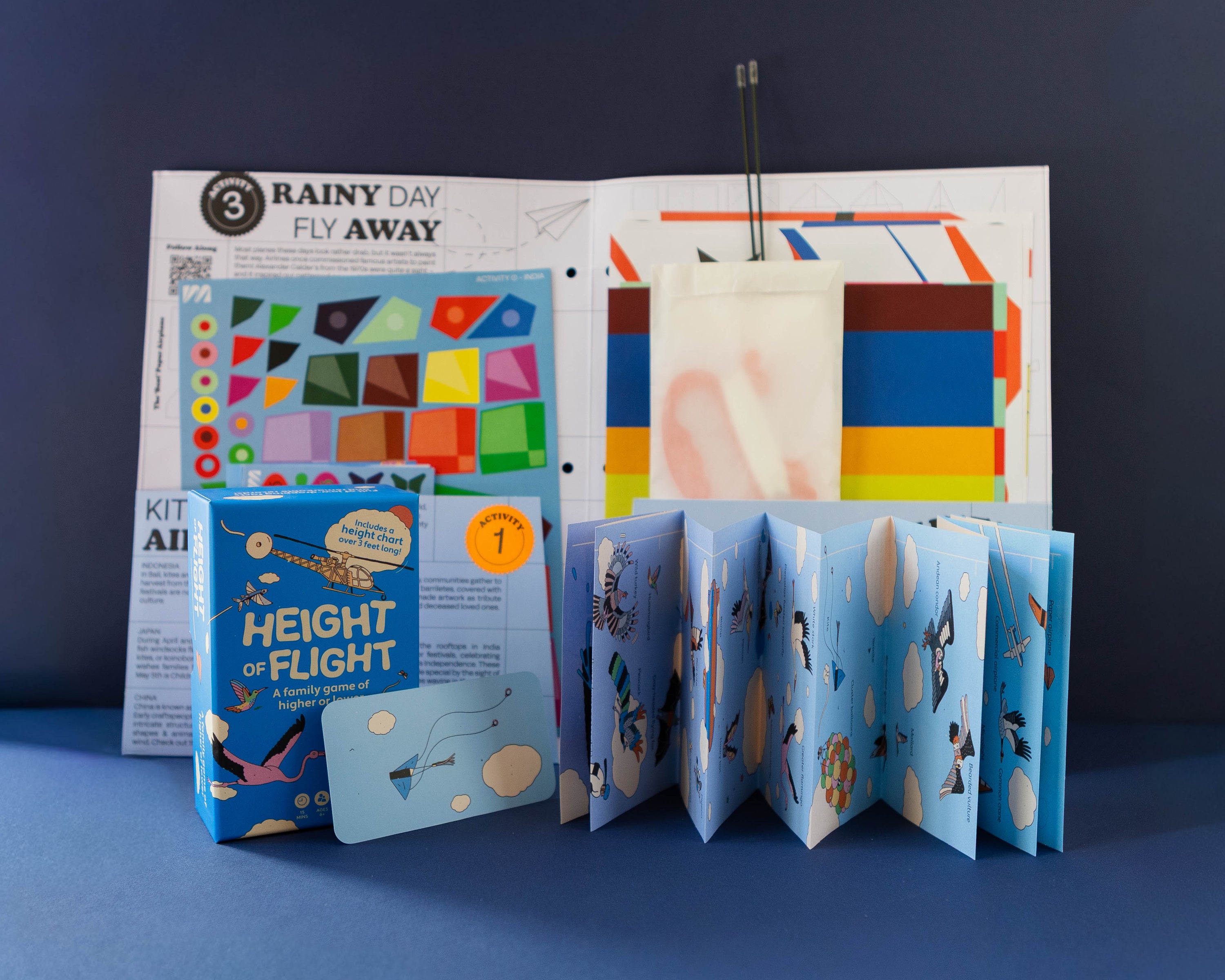 Majo Ideas Kites Sticker Based Art Pack Vol ⑤ + Height of Flight Guessing Game