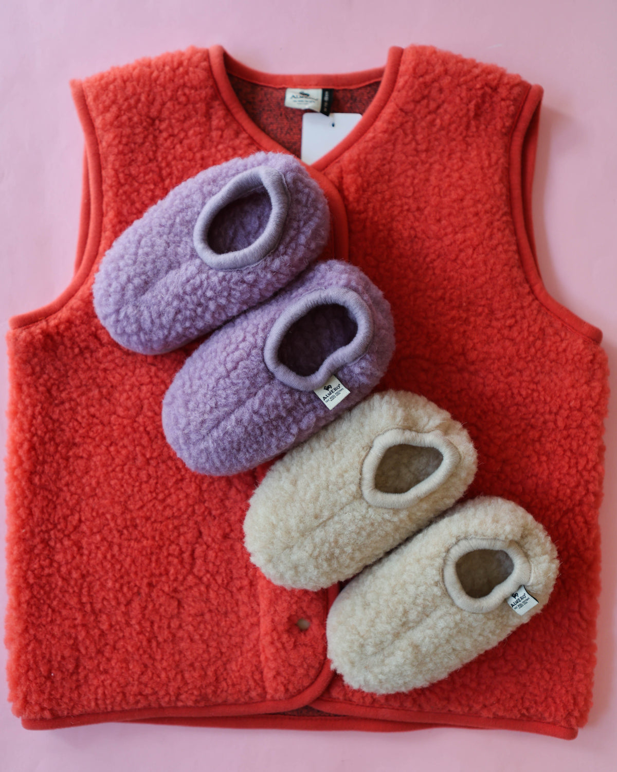 Cloudlet Kids Slippers Sand  100% Pure Wool