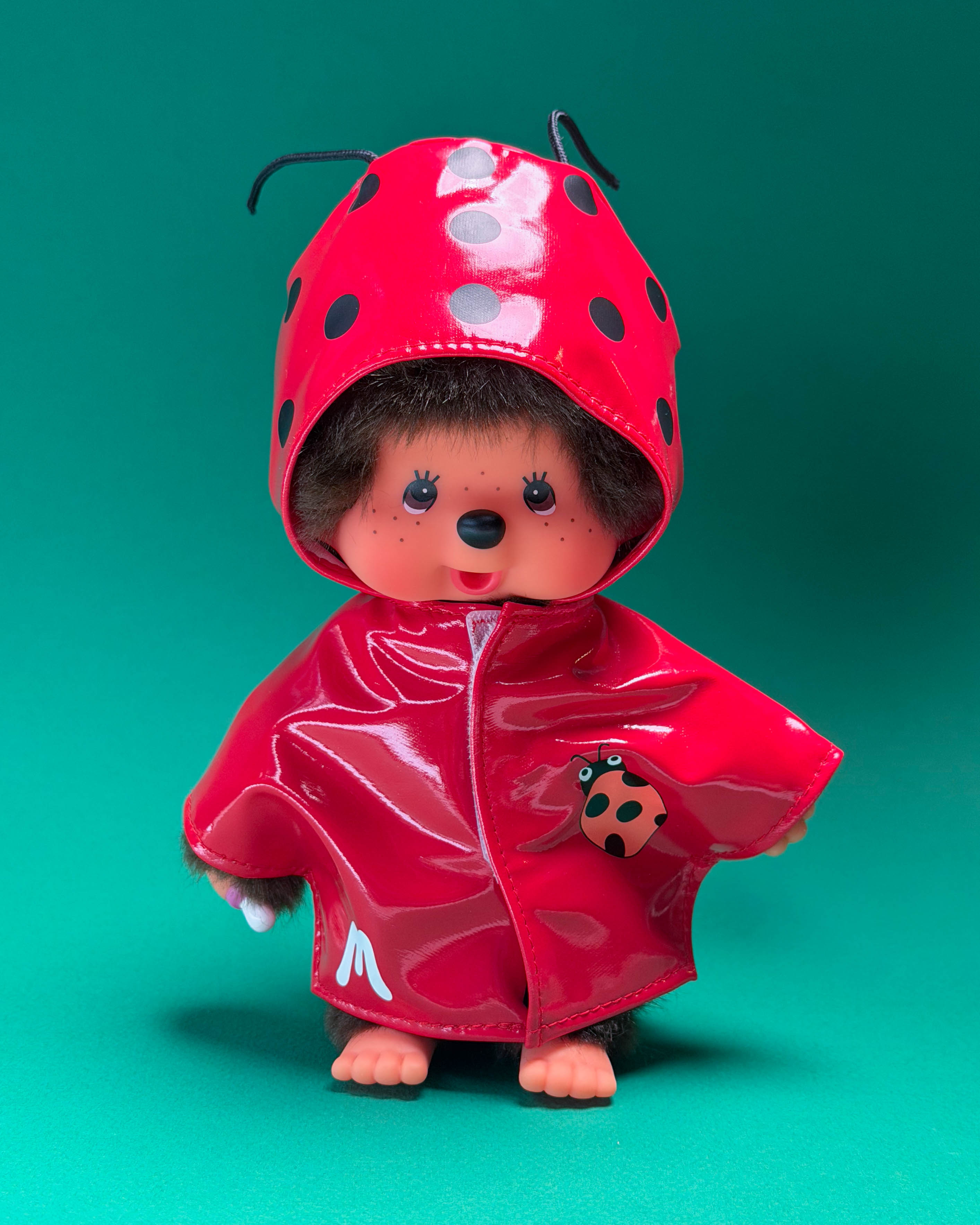Monchhichi Ladybug Raincoat Plush