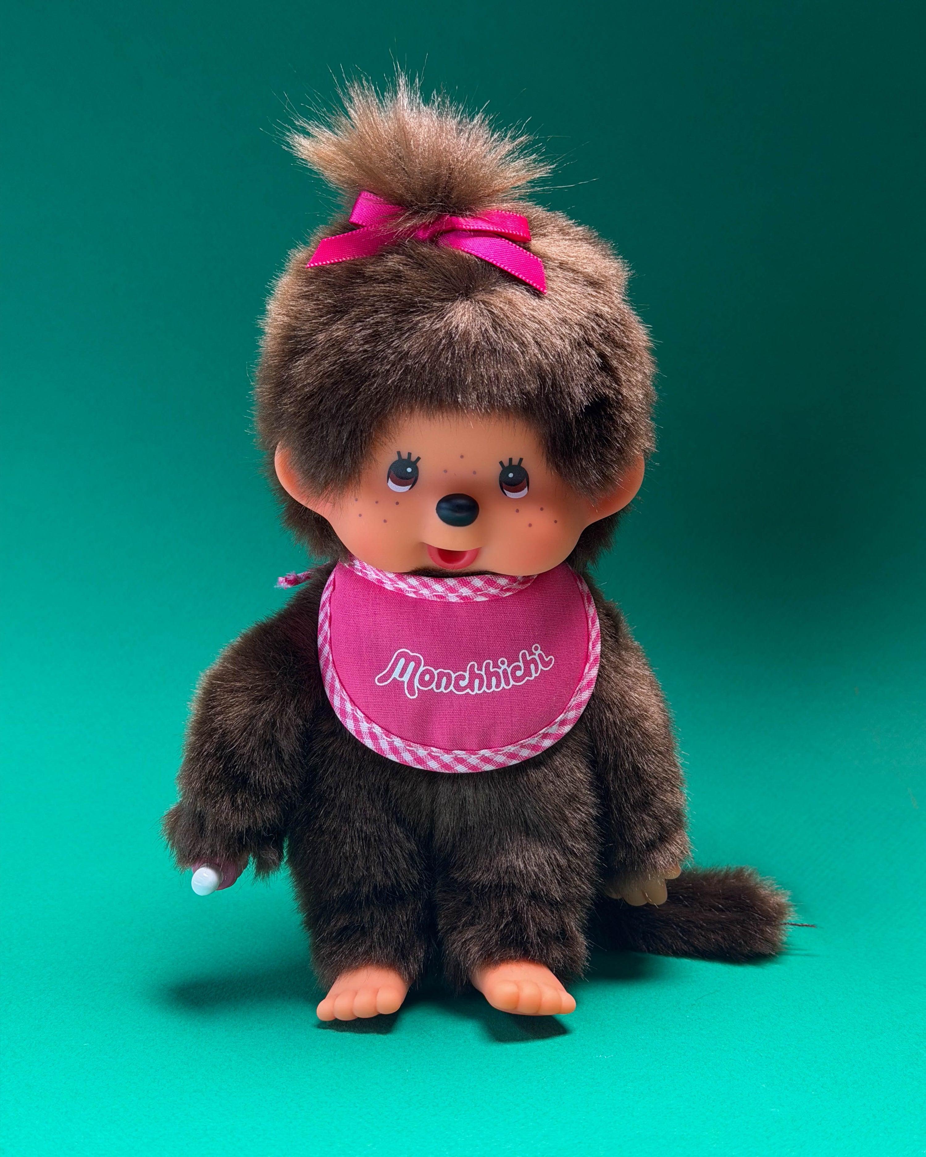 Monchhichi Pink Bib Plush