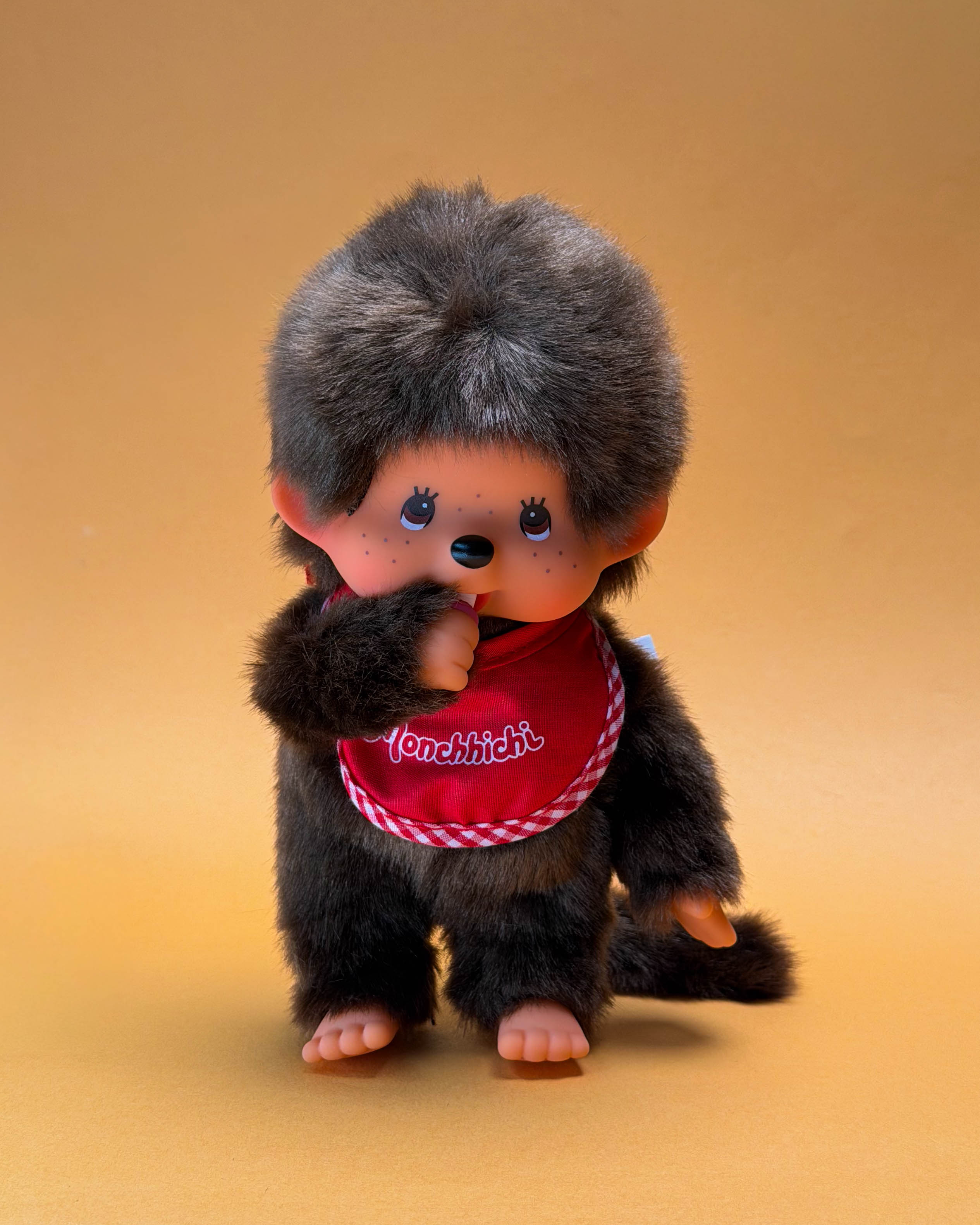 Monchhichi Original Red Bib Plush