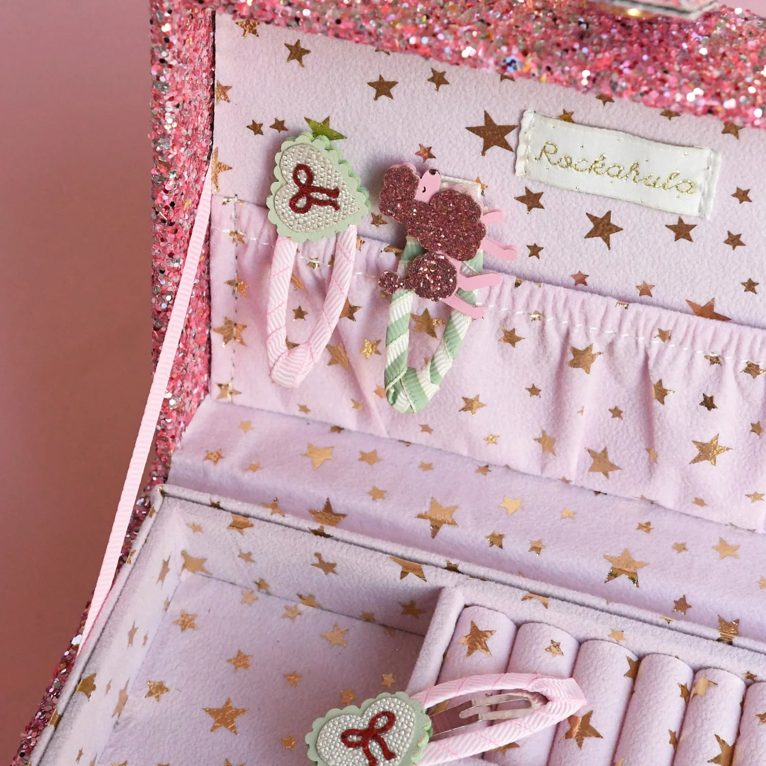 Sweet Heart Bow Hair Clips
