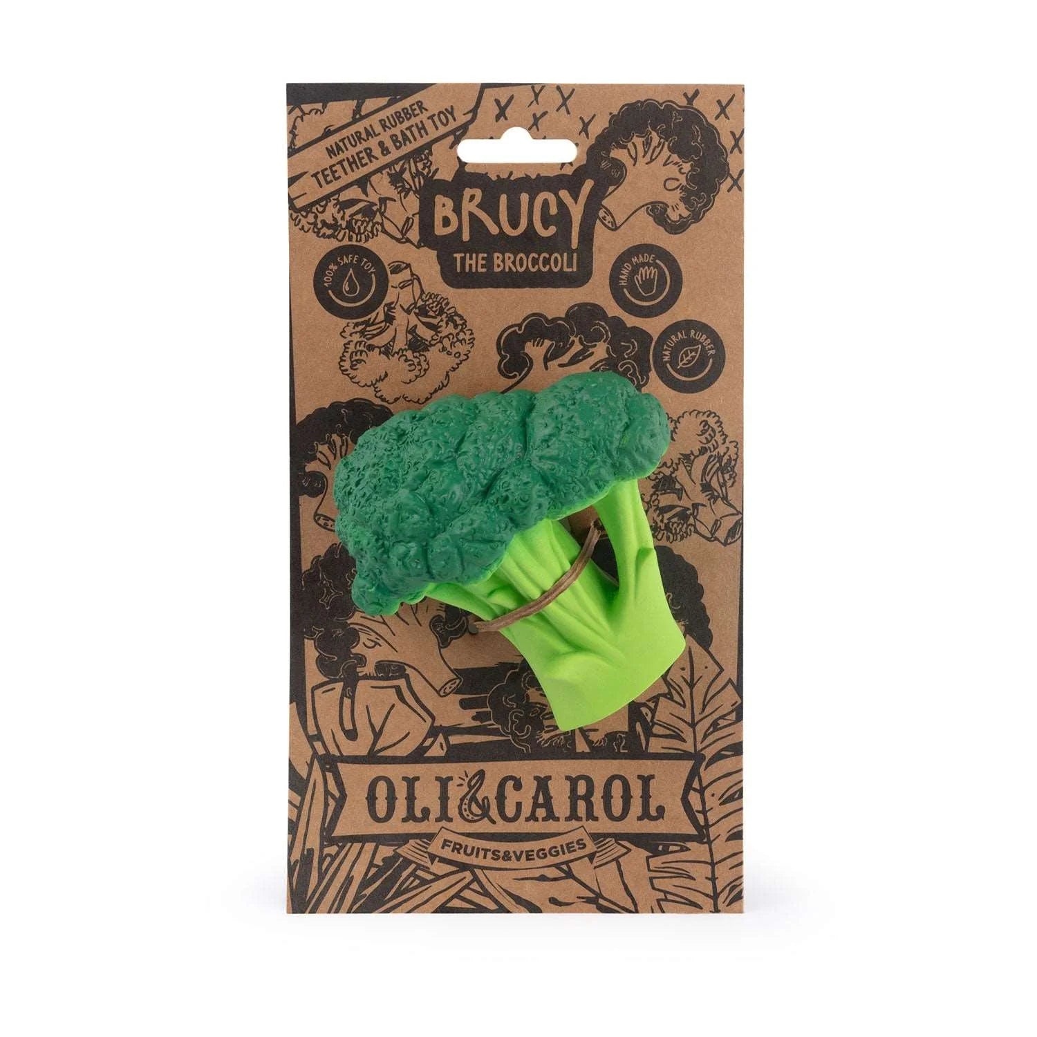 Broccoli Natural Rubber Baby Teether
