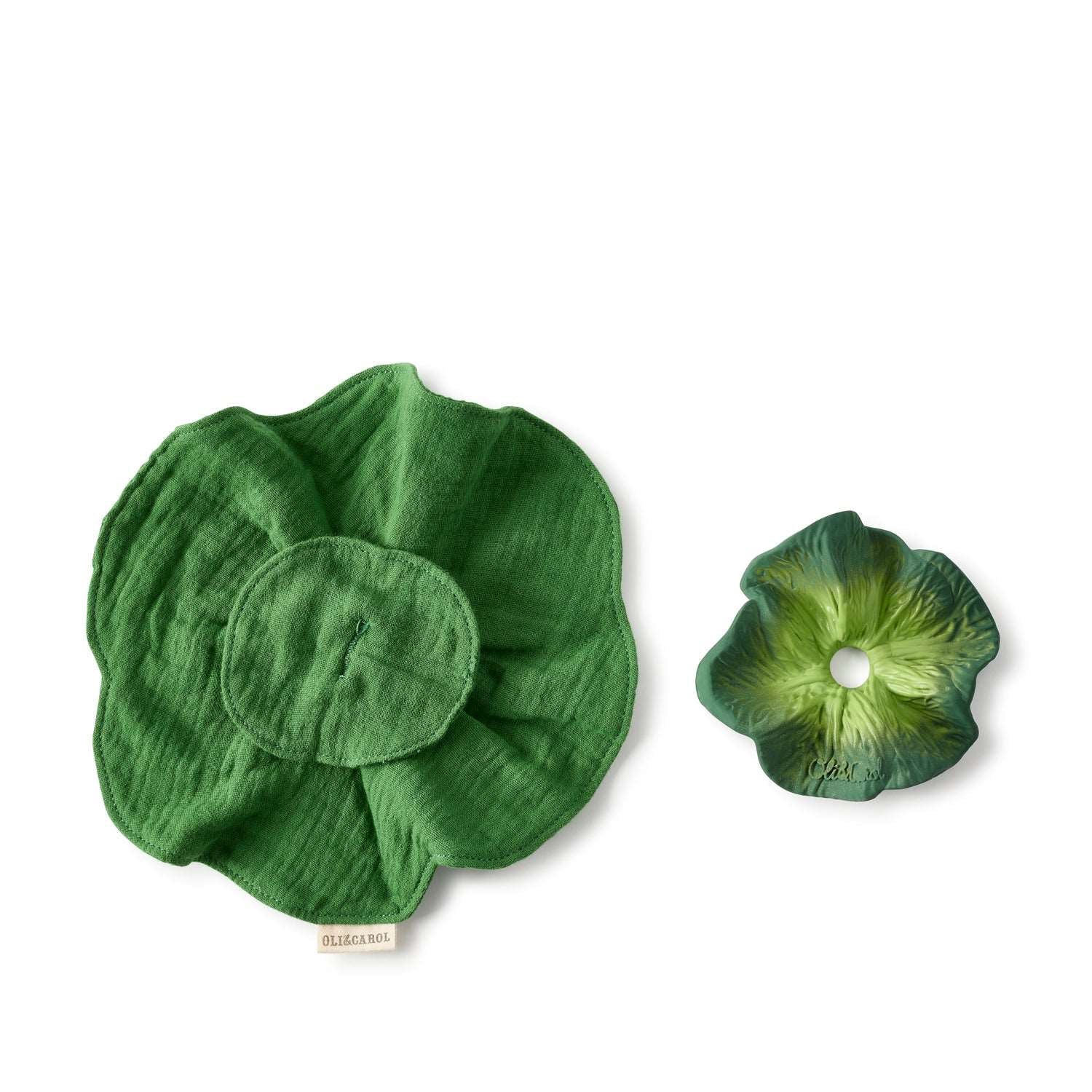 Mini Kale Natural Rubber Doudou-Teether