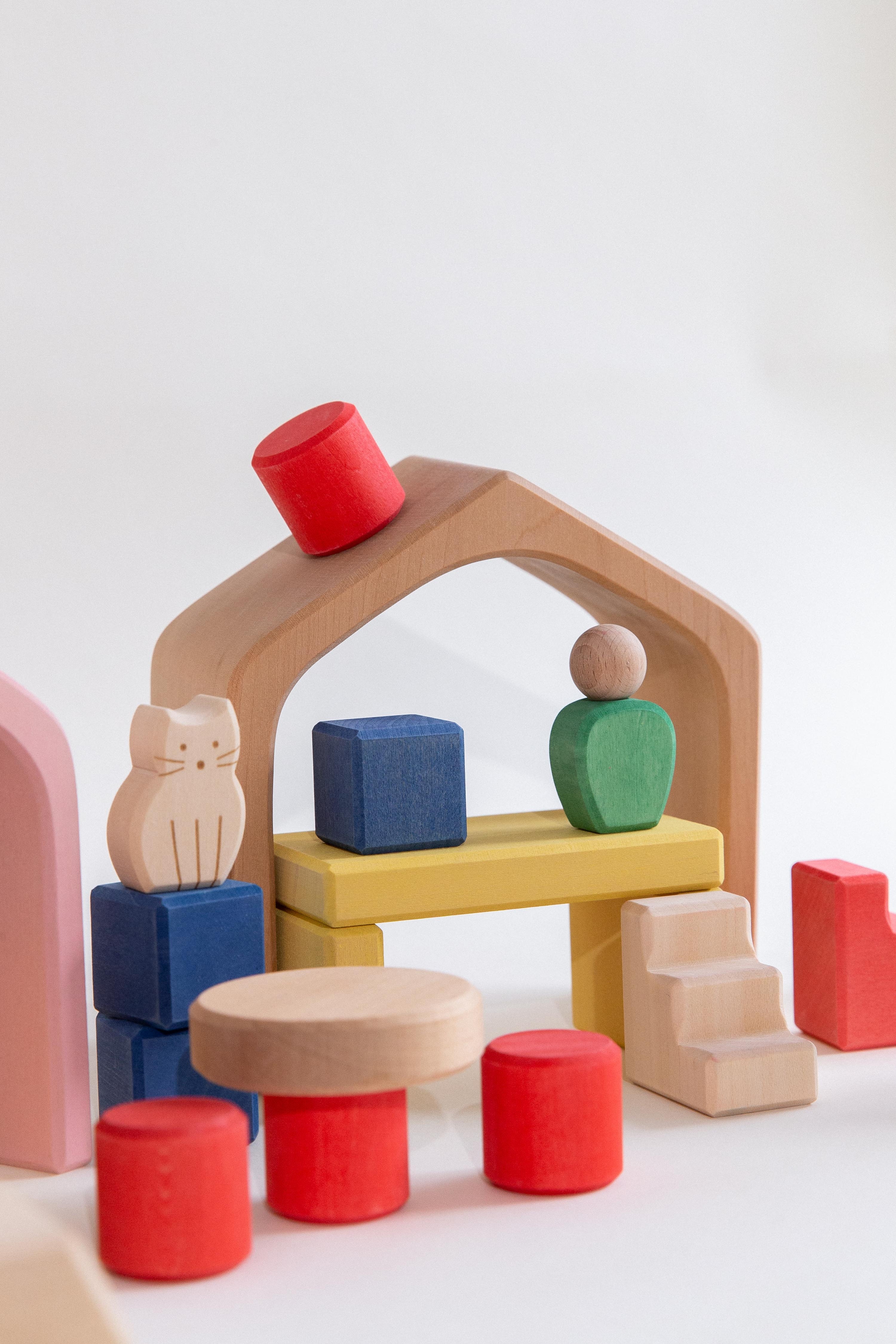 The Lodge Travel Wooden Block Set
