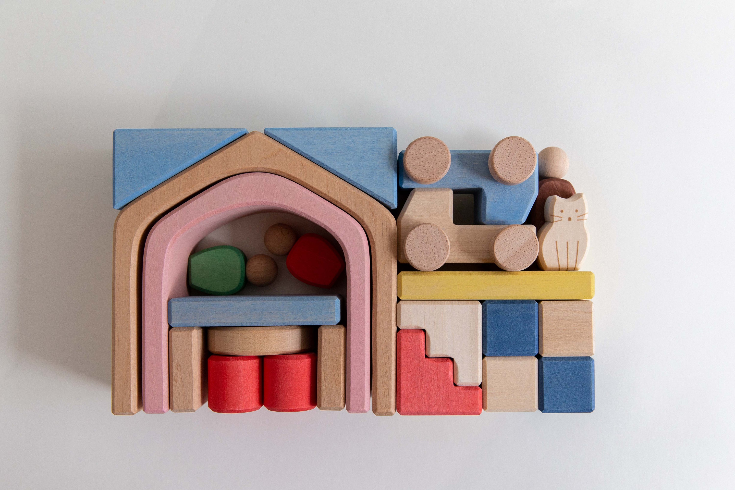 The Lodge Travel Wooden Block Set