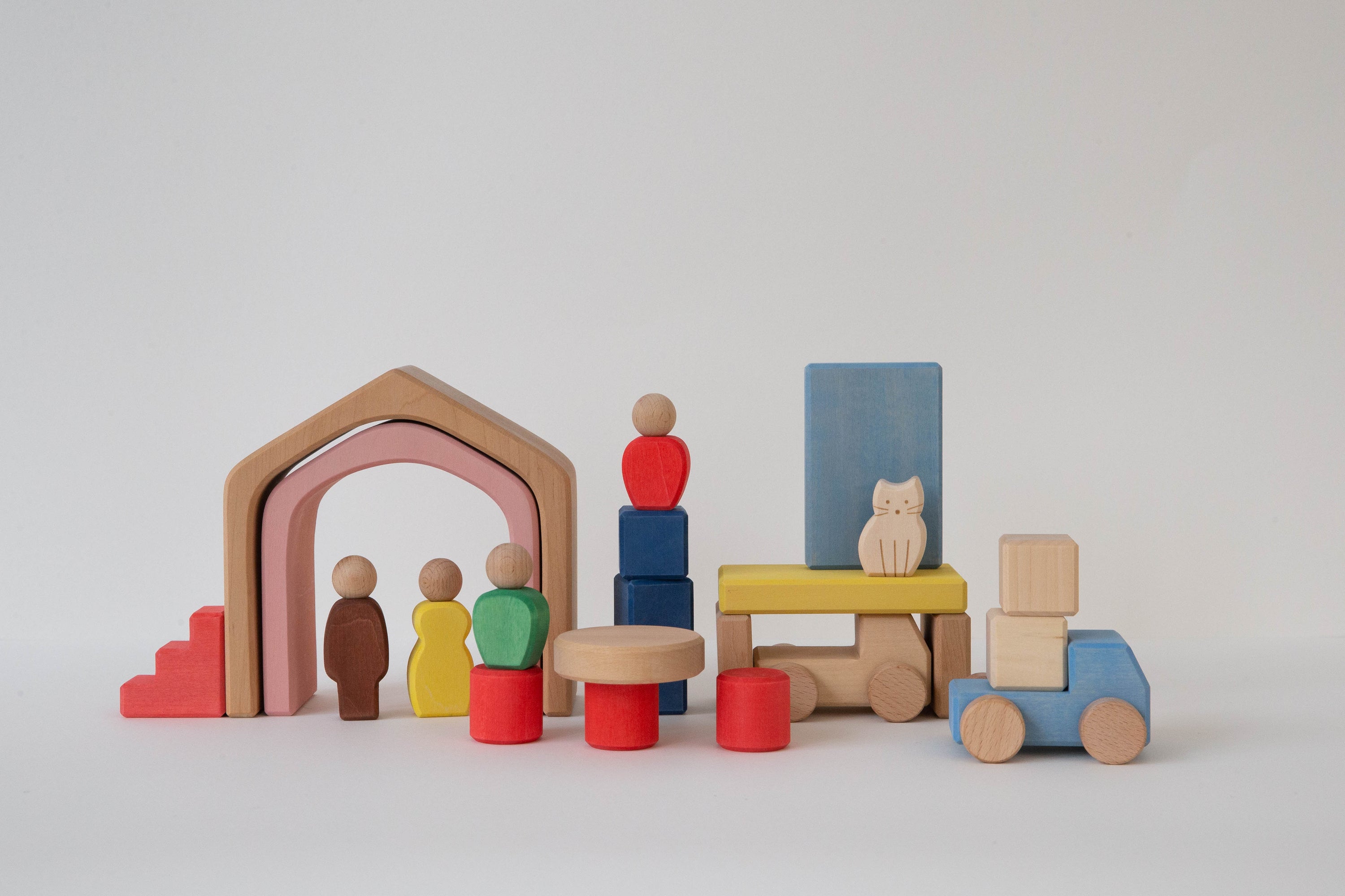 The Lodge Travel Wooden Block Set