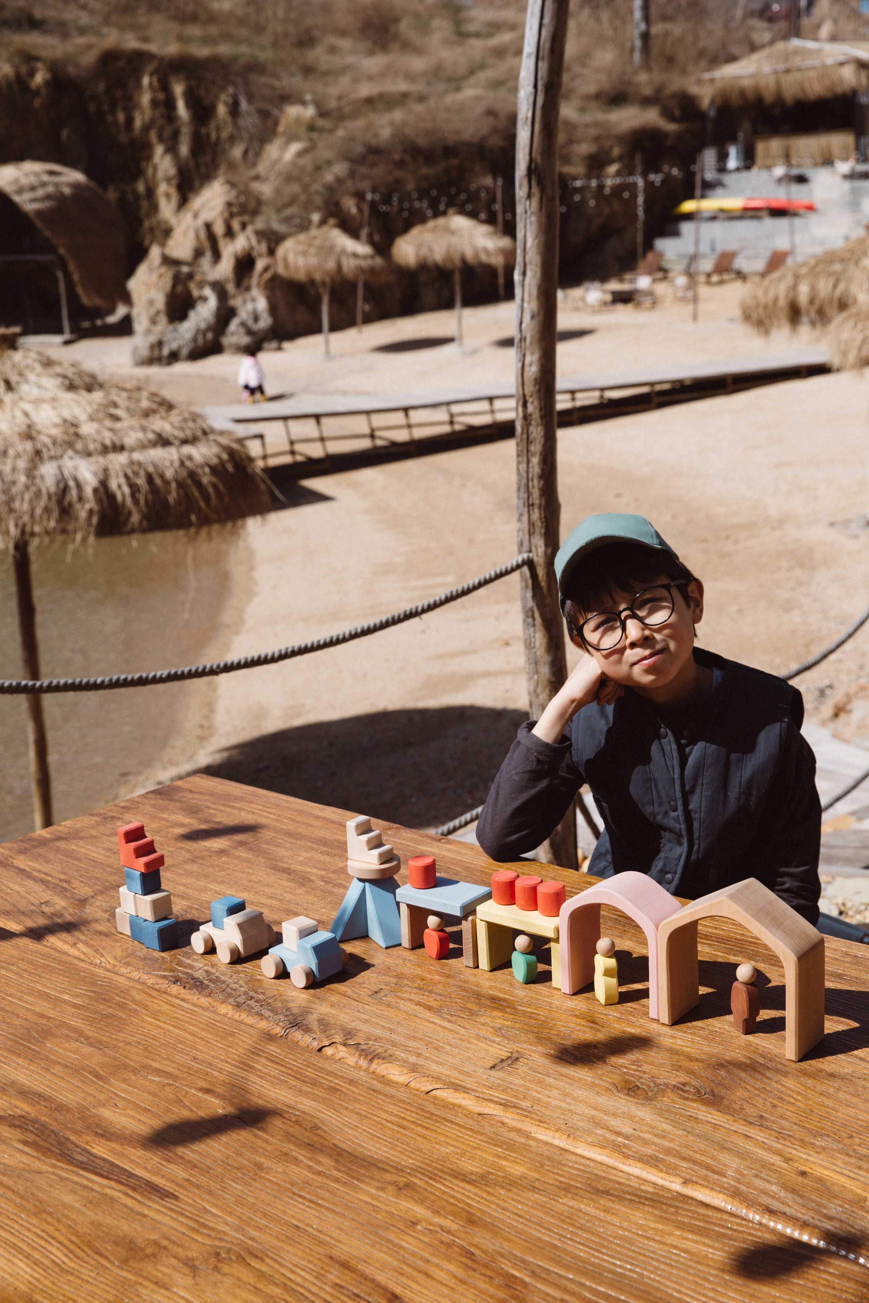 The Trailer Travel Wooden Block Set