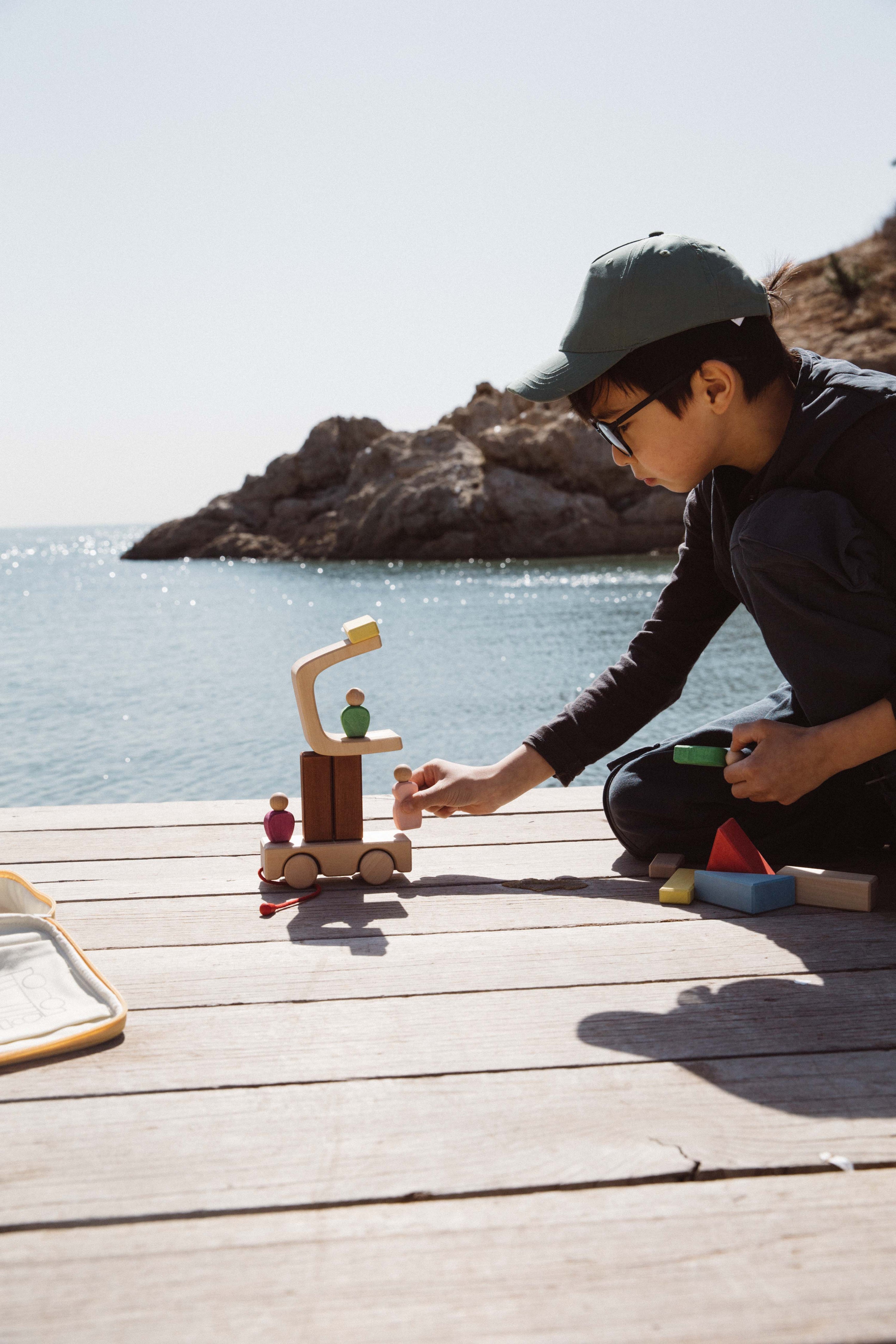 The Trailer Travel Wooden Block Set