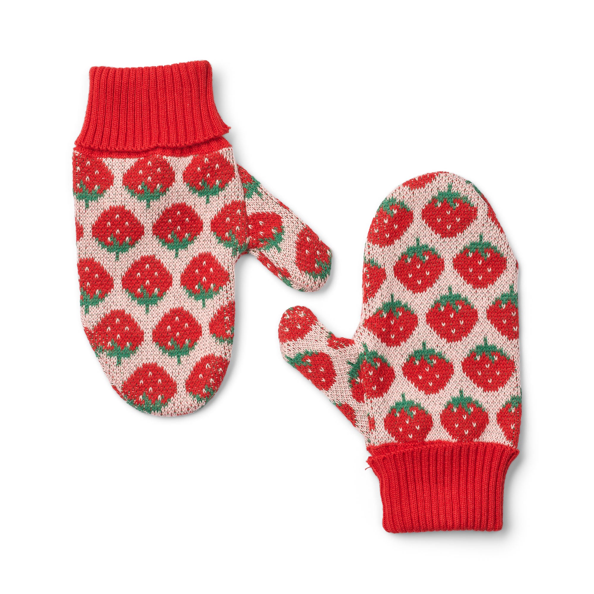 Line Mittens Blossom Pink Berry