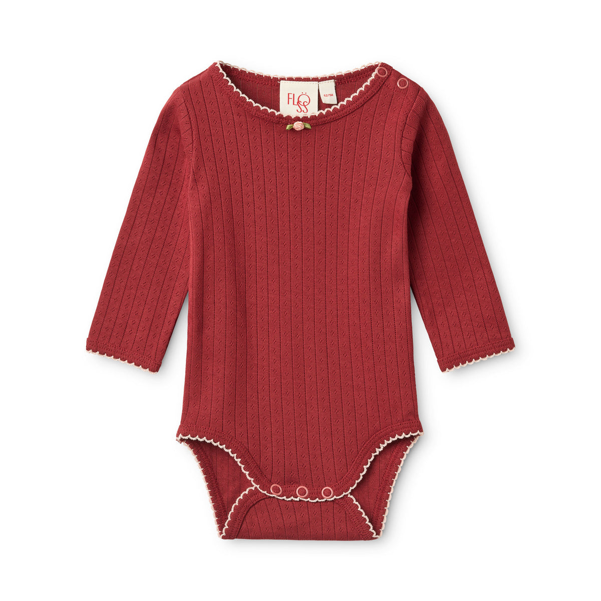 Baby Liva Pointelle Body Cranberry