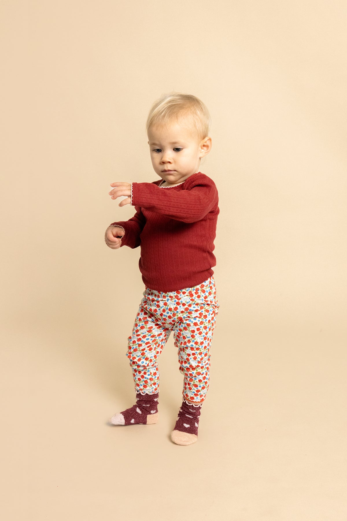 Baby Liva Pointelle Body Cranberry
