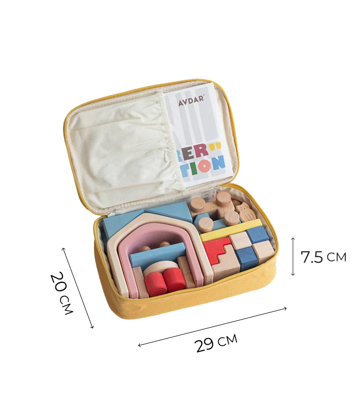 The Lodge Travel Wooden Block Set