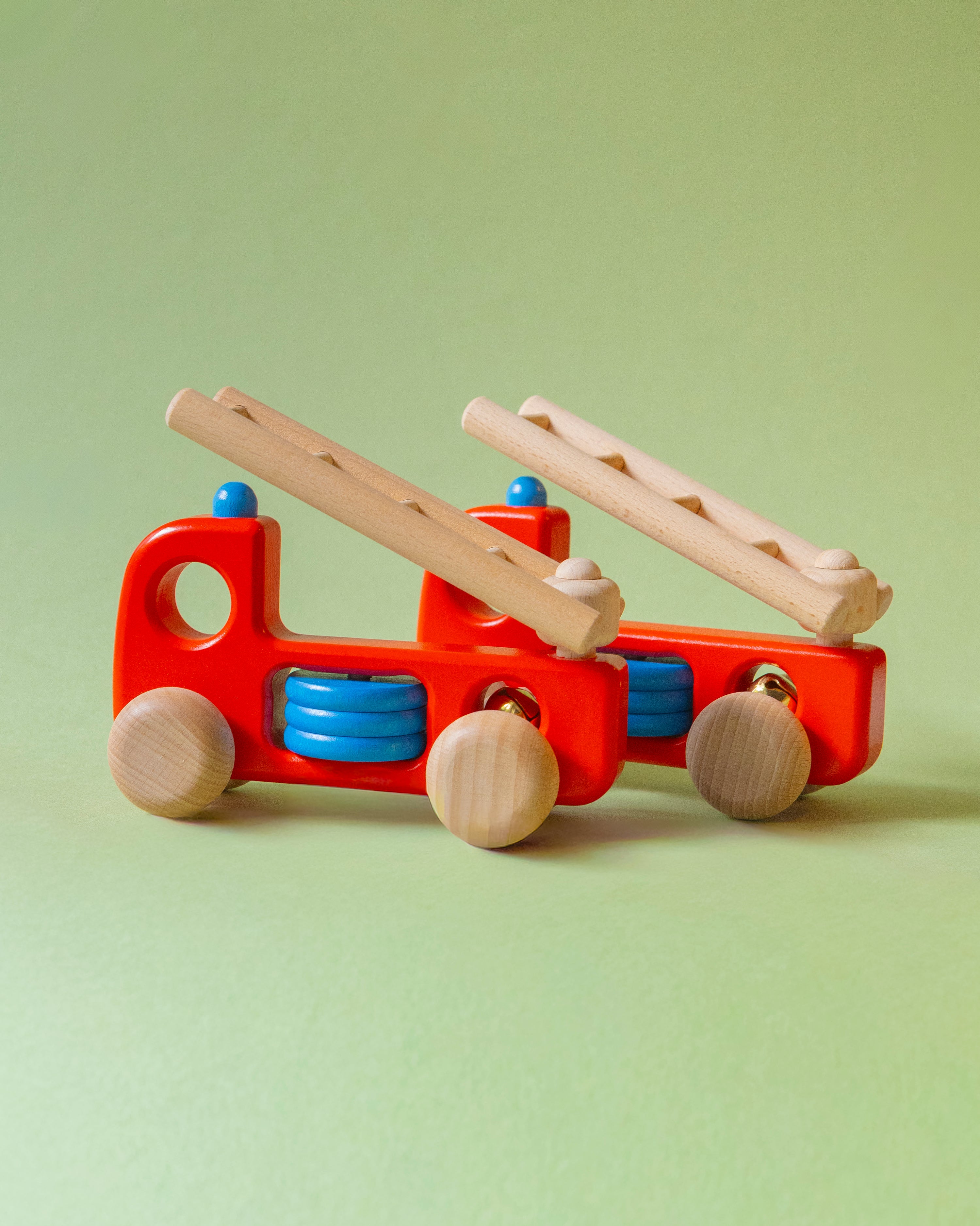 Wooden Fire Truck with Bell