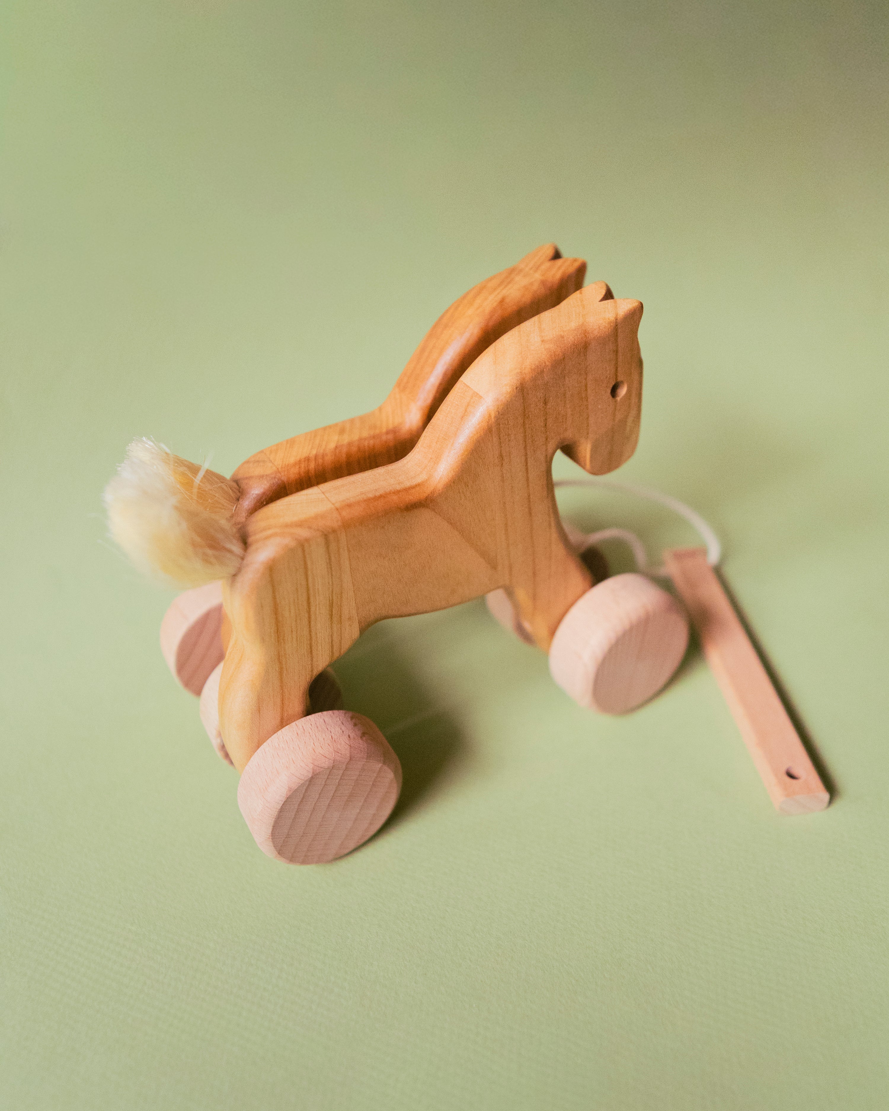 Wooden Pull Jumping Horses