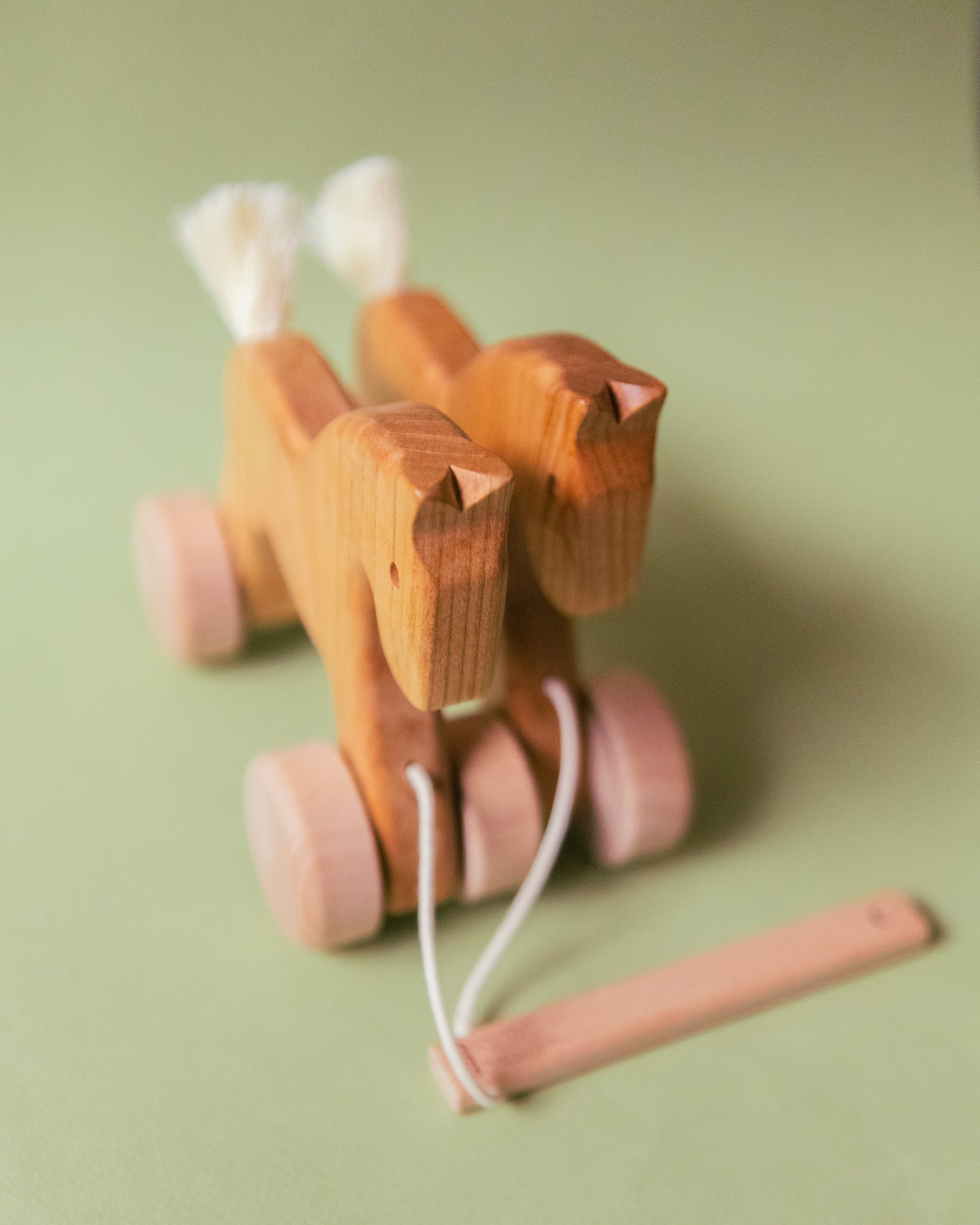 Wooden Pull Jumping Horses