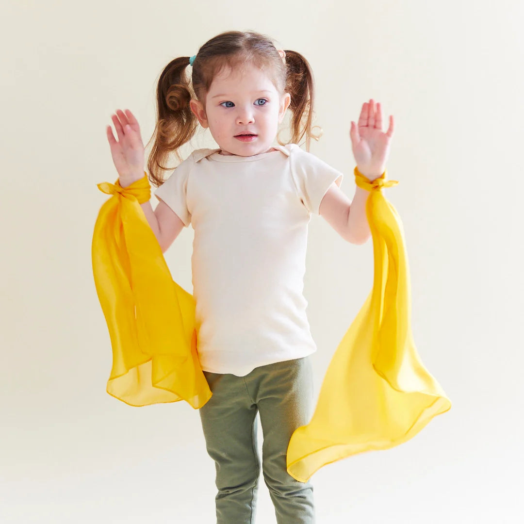 New Mini Solid Colour Gold Playsilks