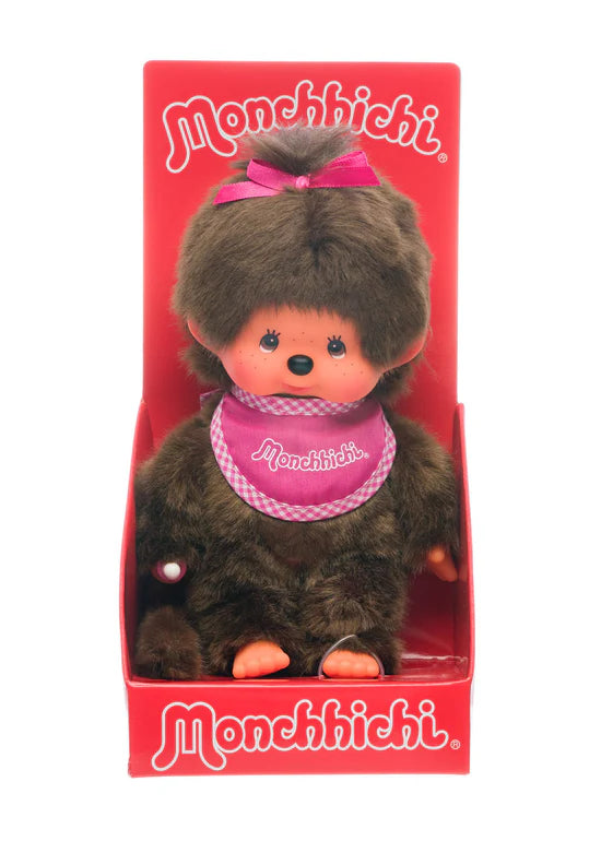Monchhichi Pink Bib Plush