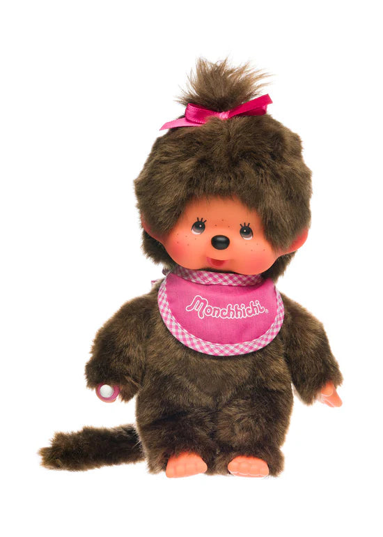 Monchhichi Pink Bib Plush