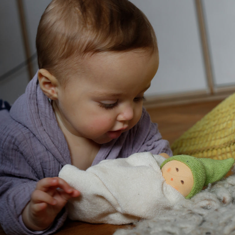 Nanchen Soothing Waldorf Snuggle Doll Green